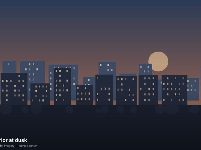 Aurelia Greens towers at dusk