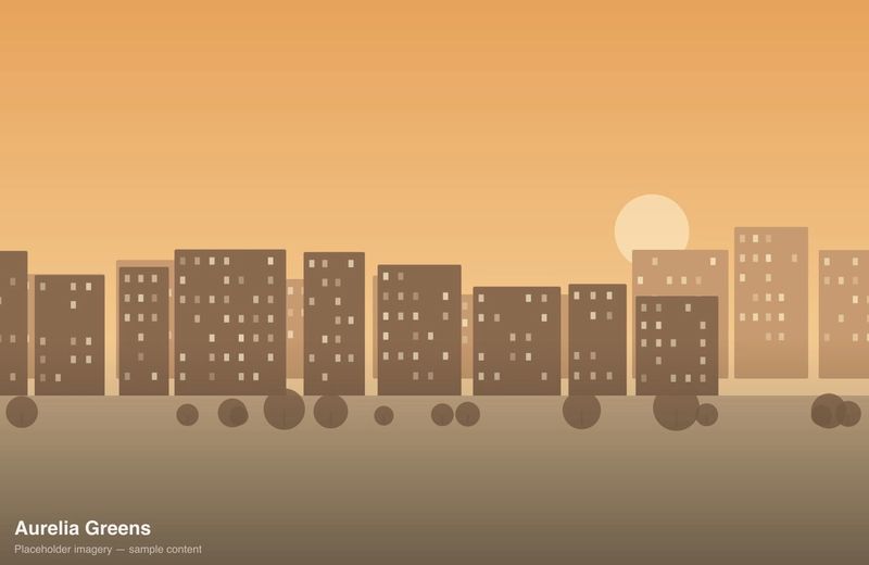 Aurelia Greens township at golden hour
