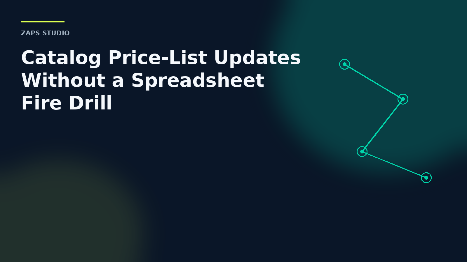 Catalog Price-List Updates Without a Spreadsheet Fire Drill — workflow automation by Zaps Studio