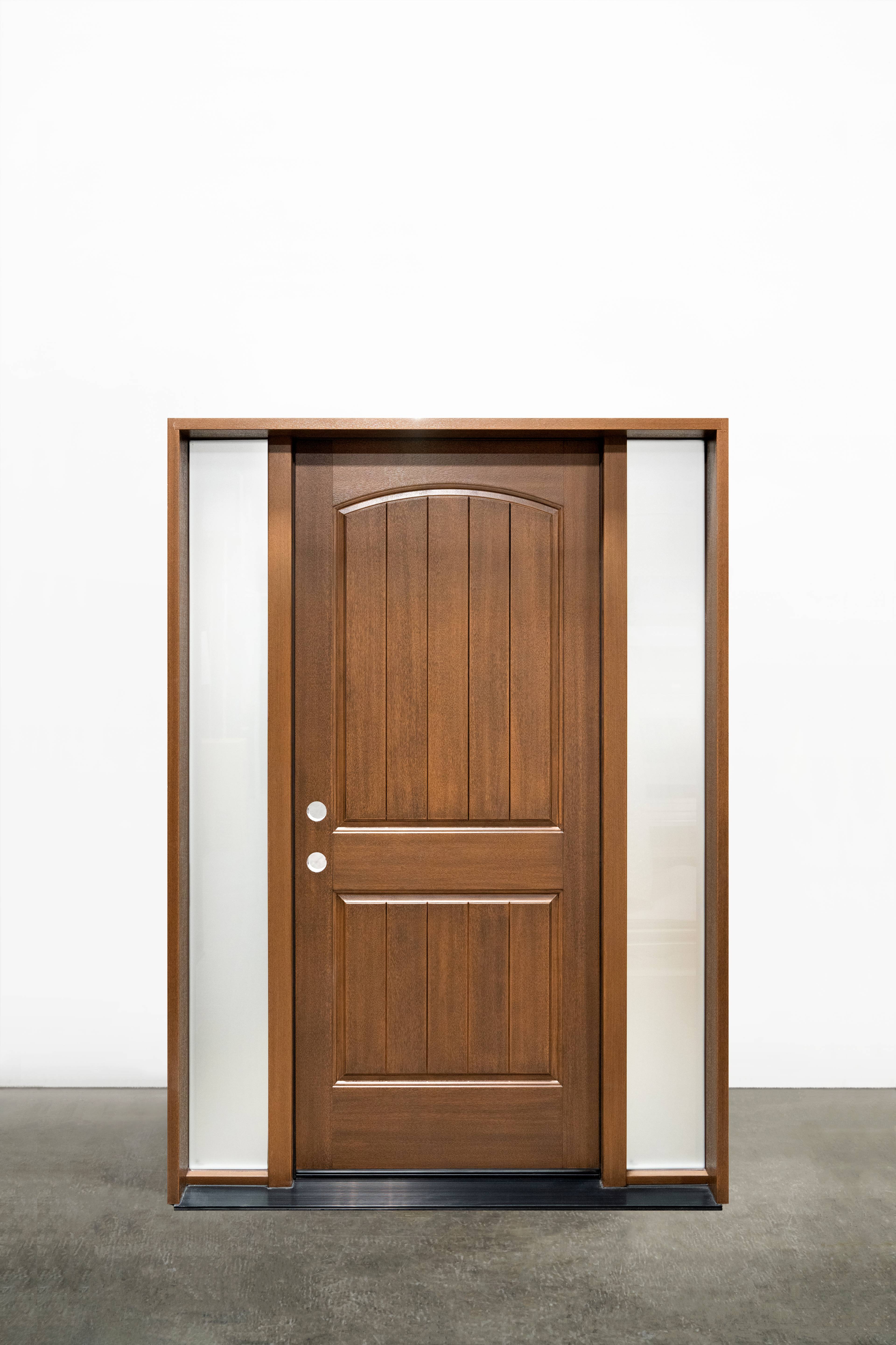 Two Panel Half Curved Top With Planks