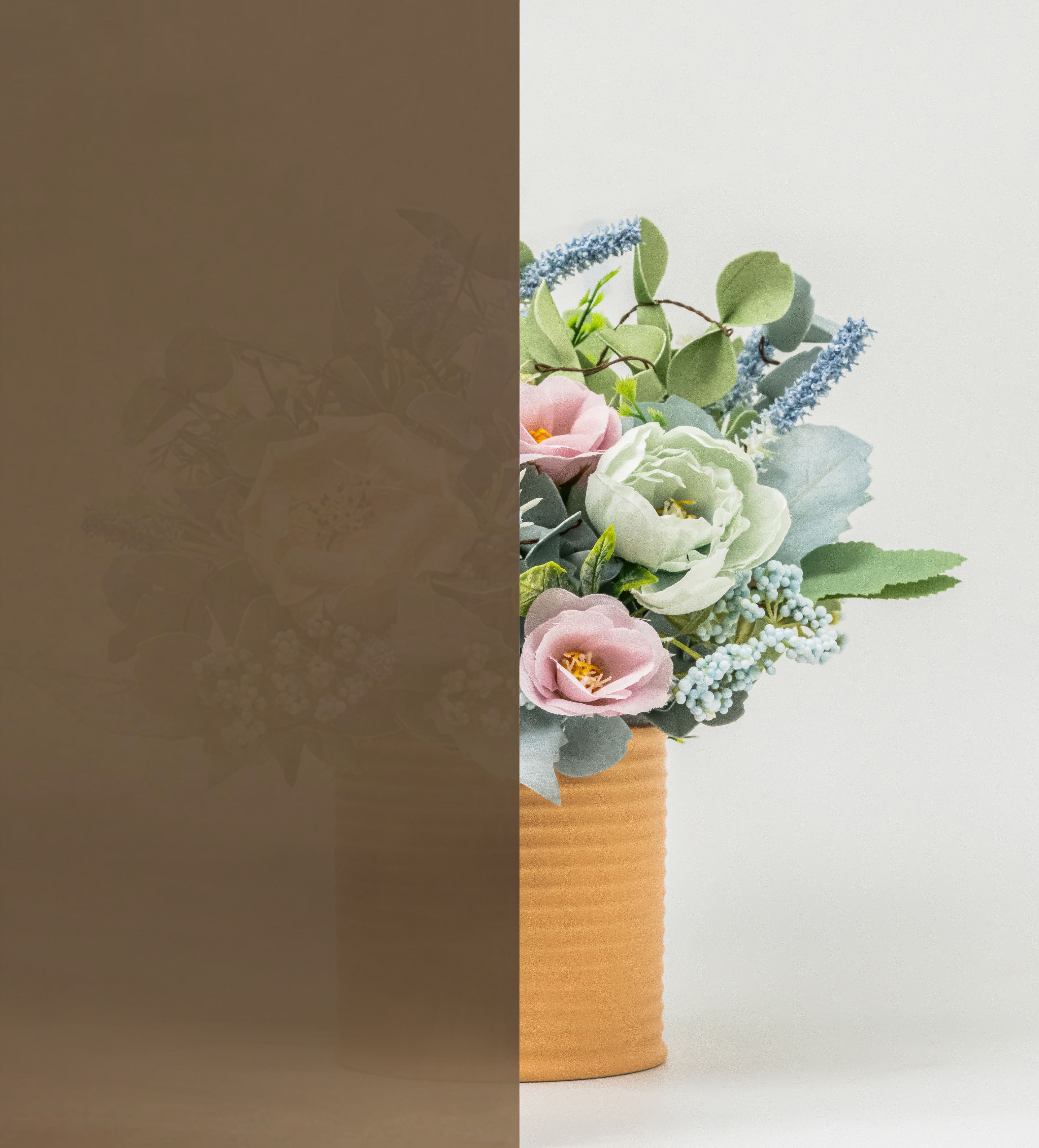 Dark Bronze Gold Glass/ Clear