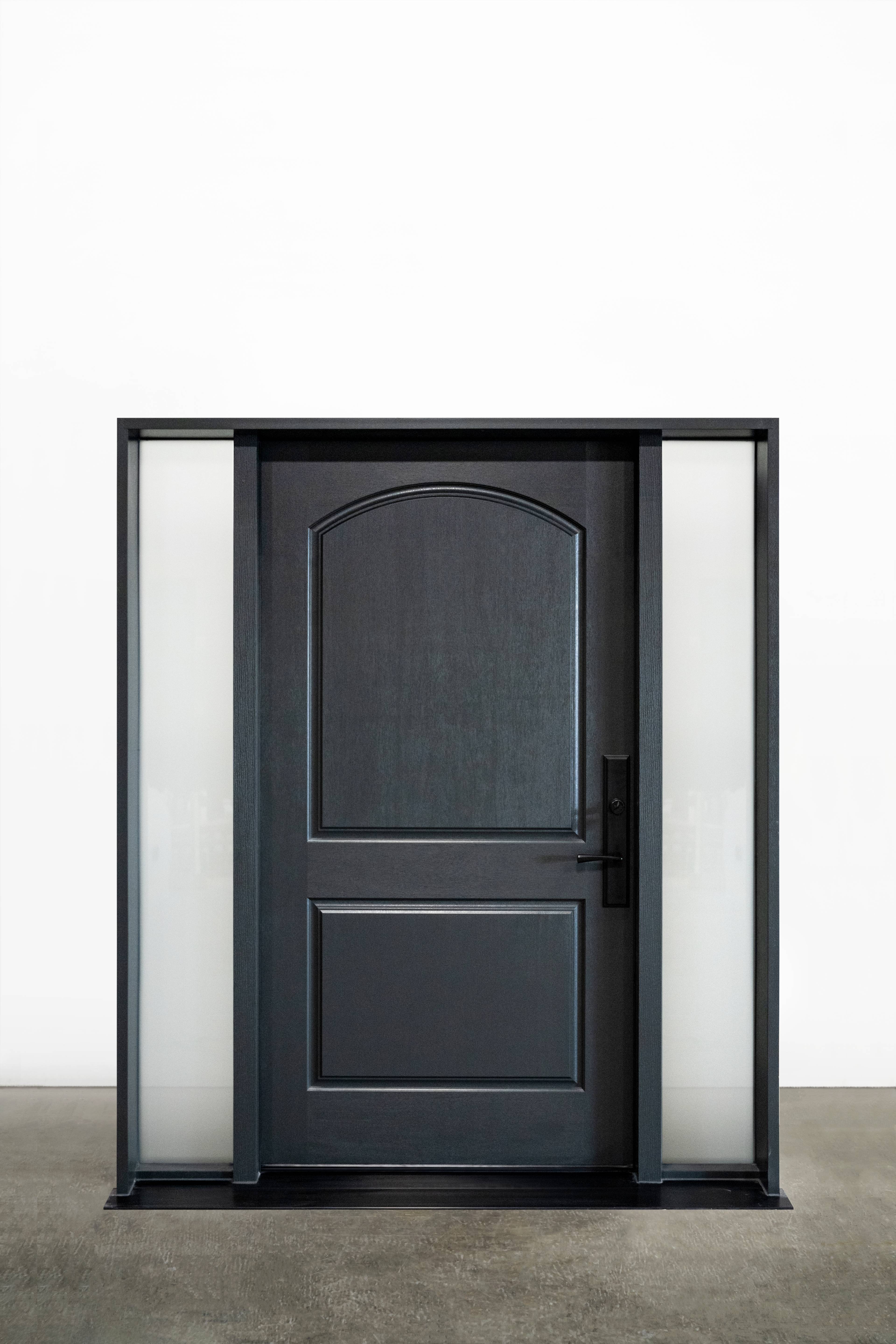 Two Panel Half Curved Top