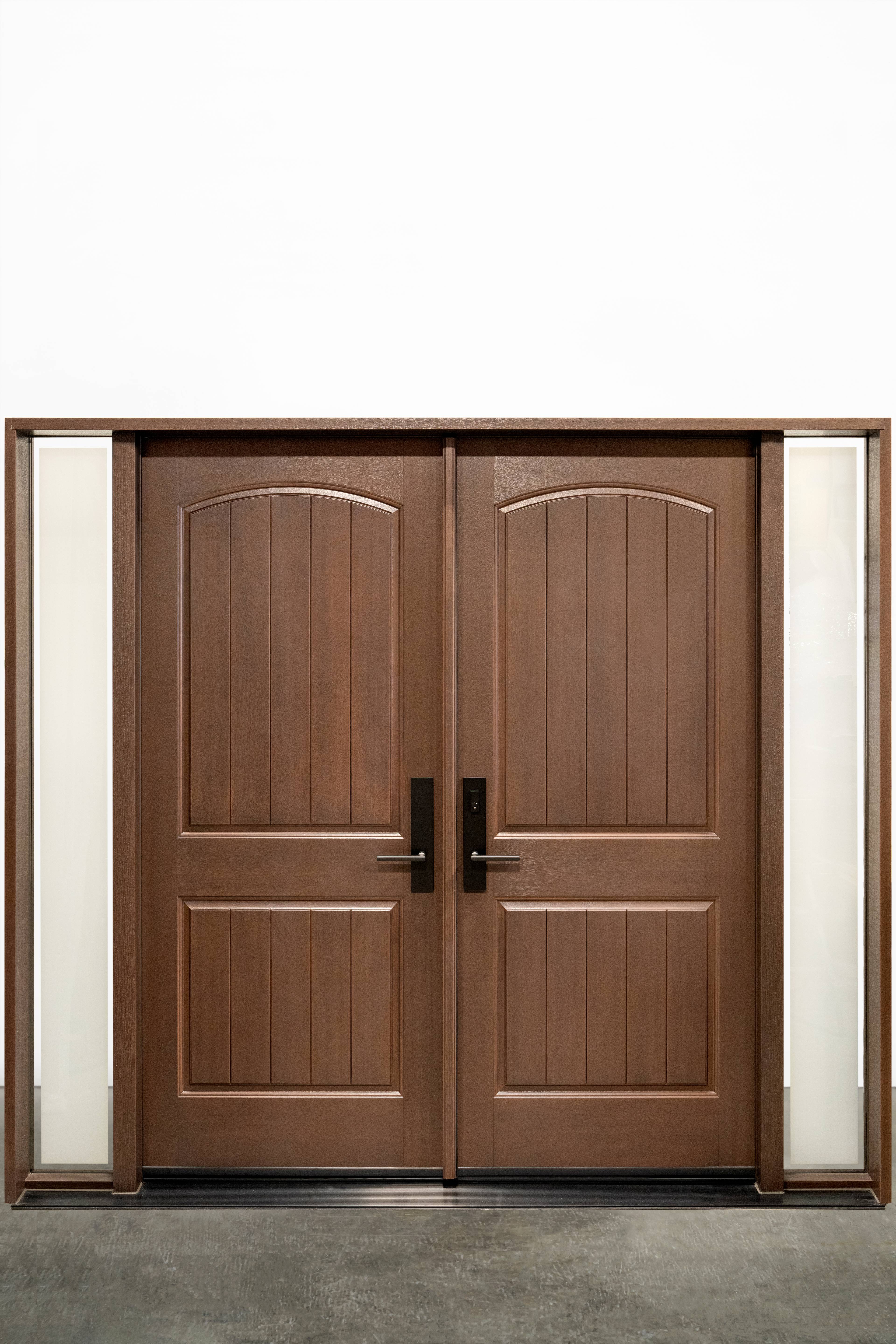 Two Panel Half Curved Top With Planks