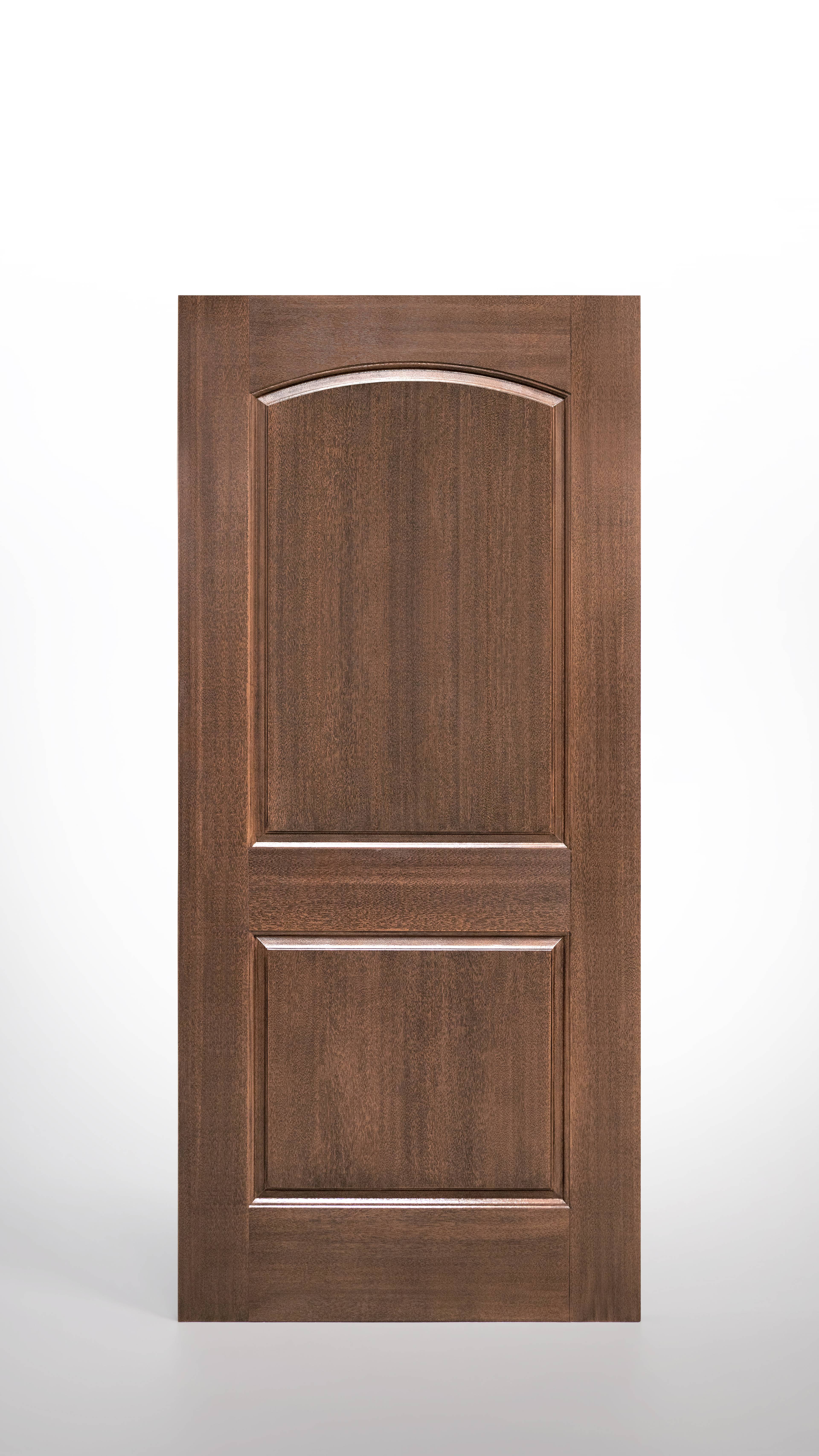 Two Panel Half Curved Top