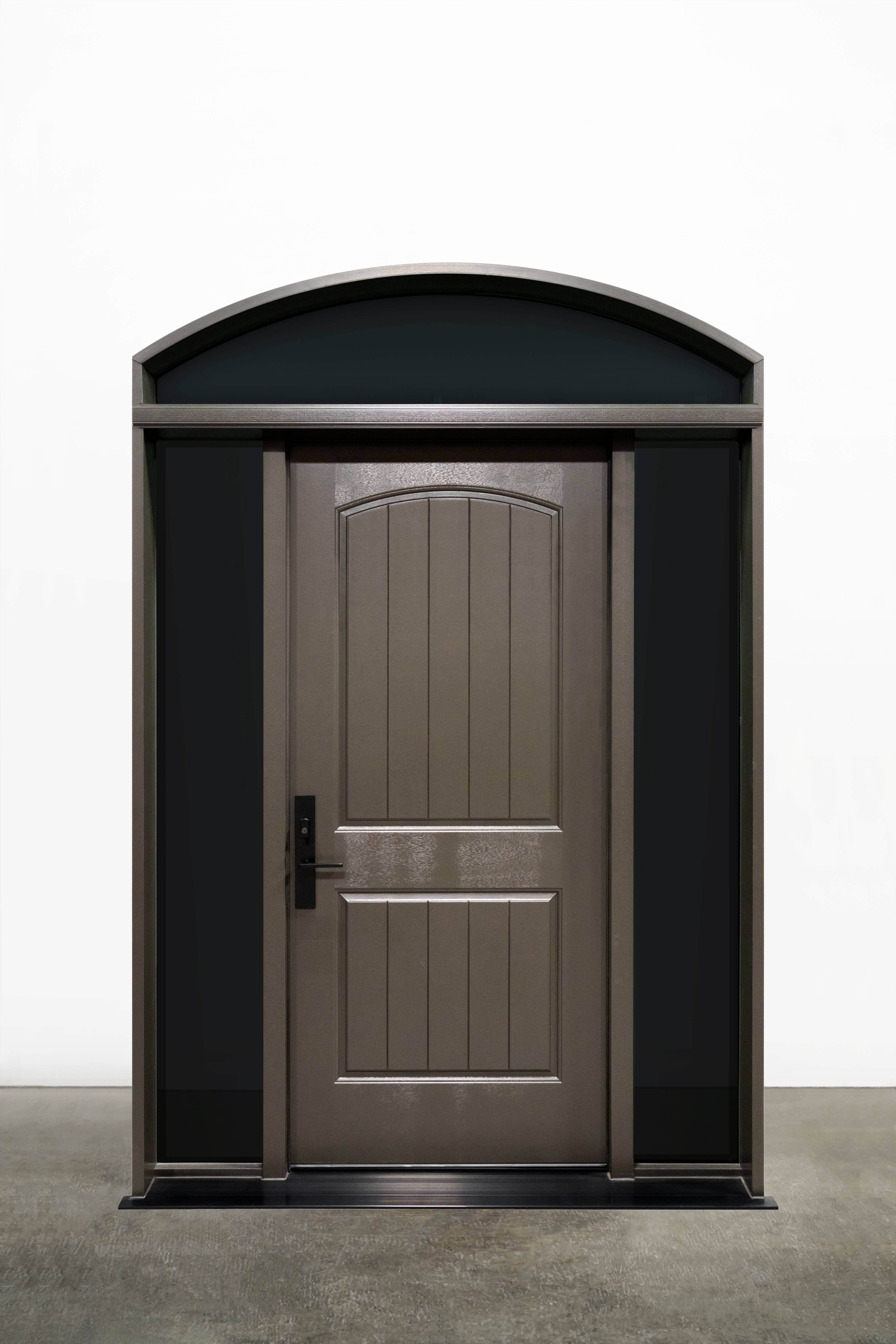 Two Panel Half Curved Top With Planks