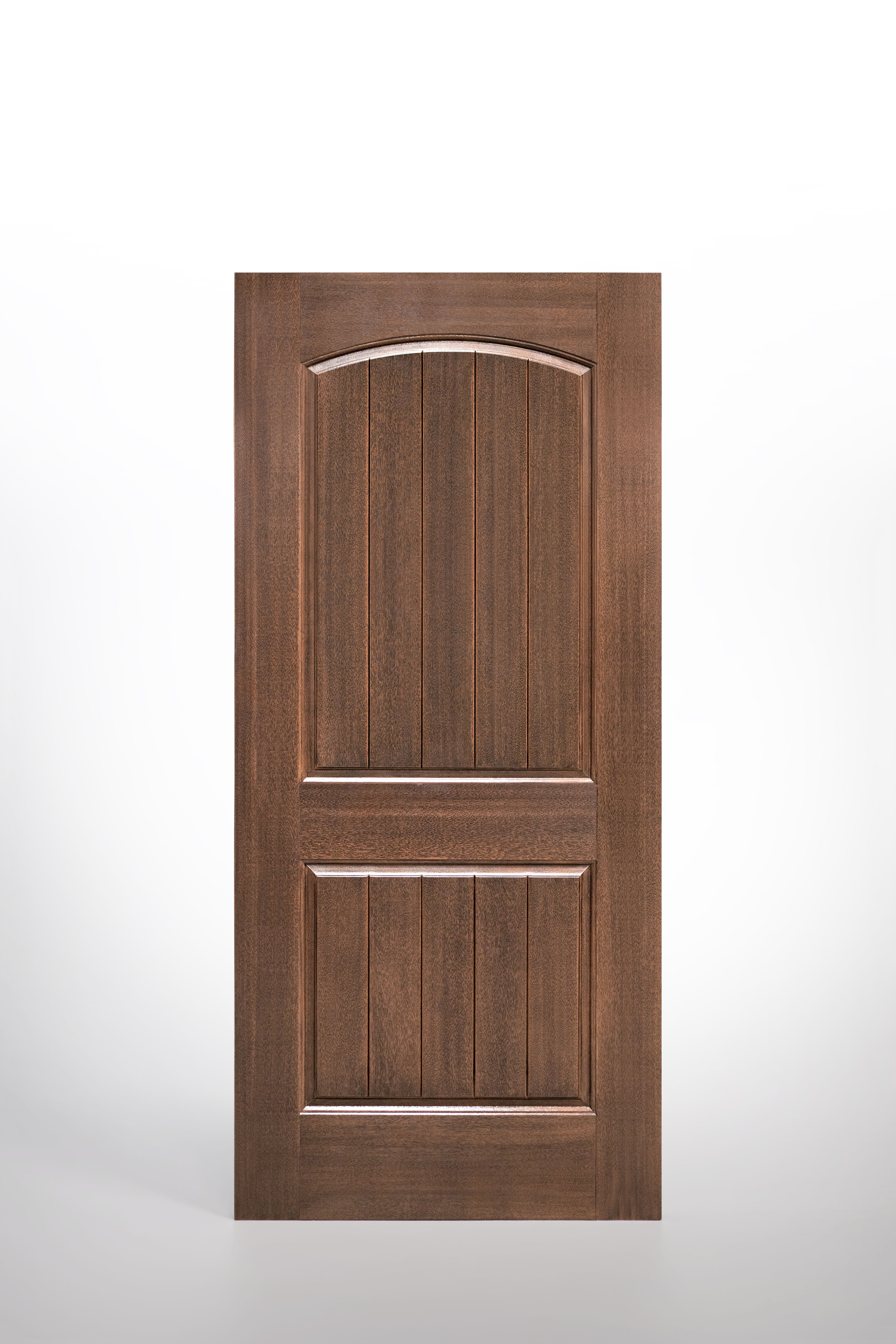 Two Panel Half Curved Top With Planks