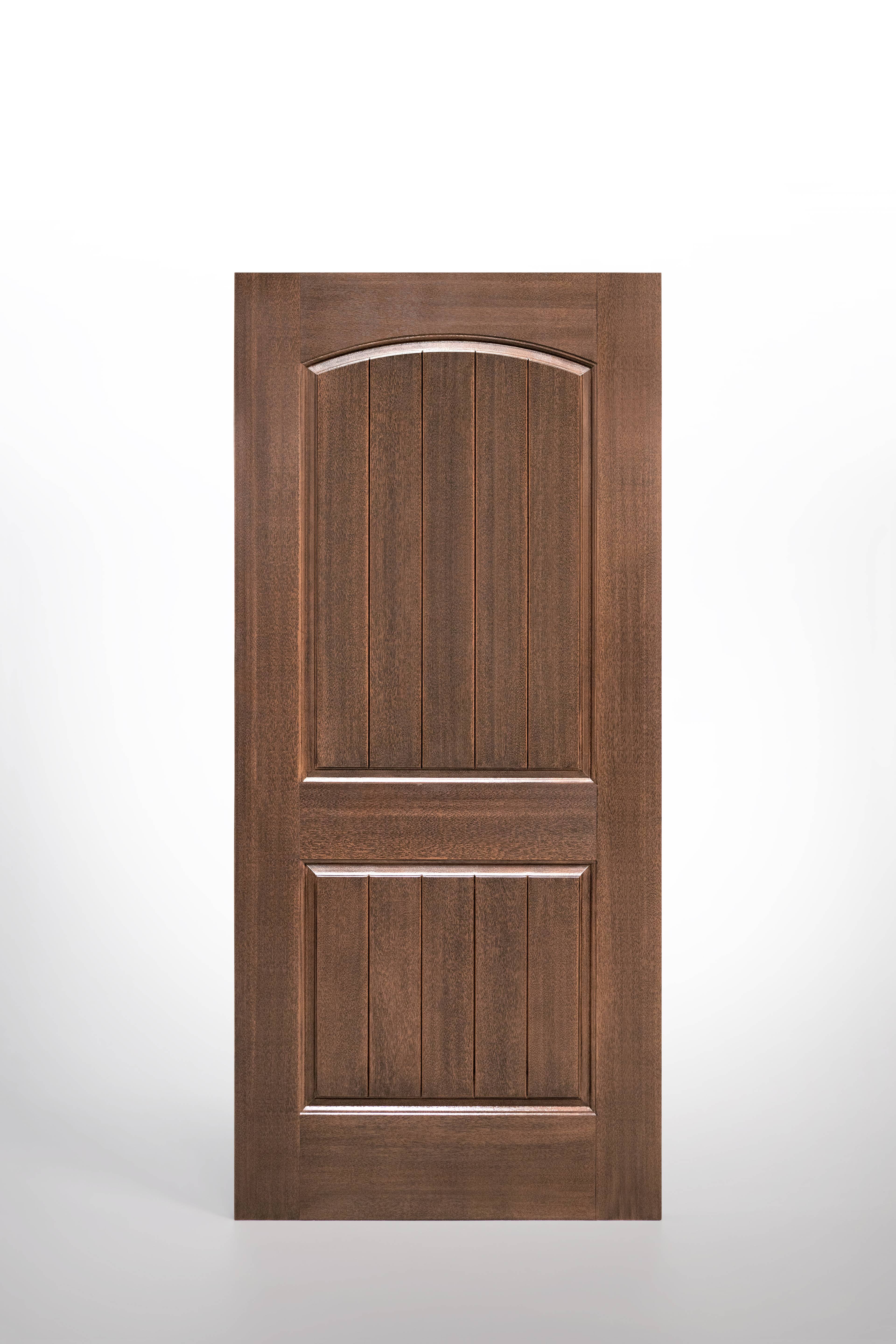 Two Panel Half Curved Top With Planks