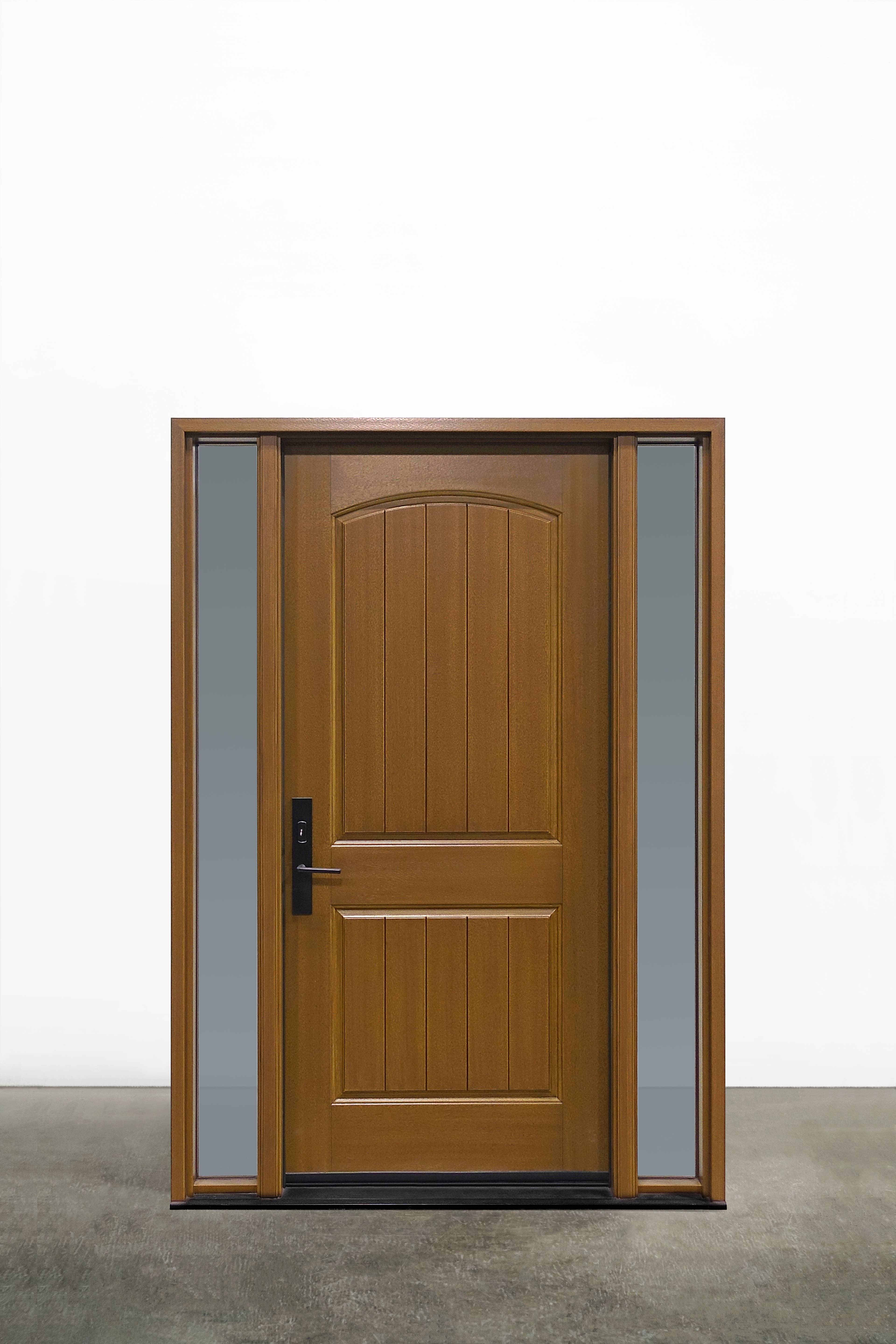 Two Panel Half Curved Top With Planks