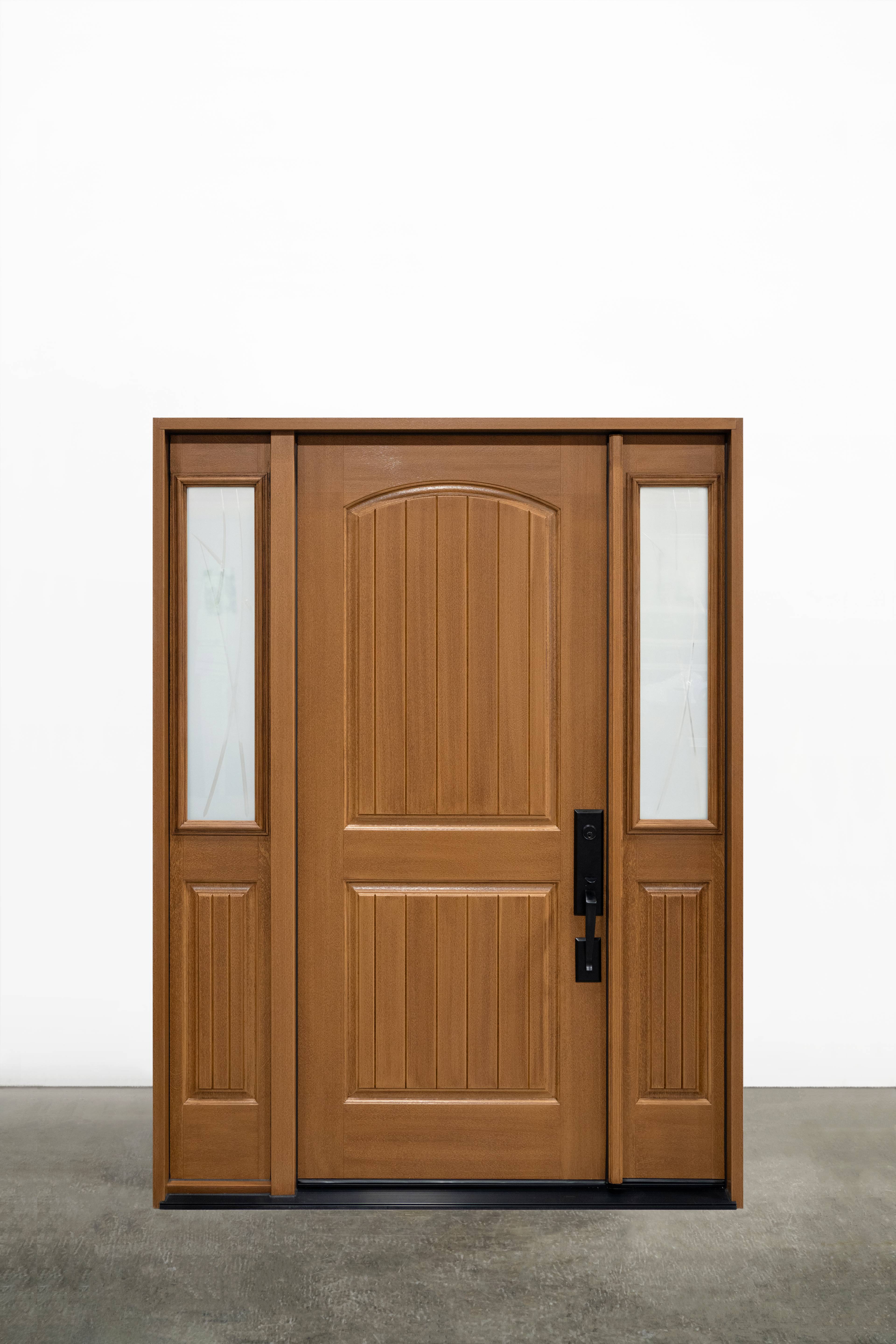 Two Panel Half Curved Top With Planks