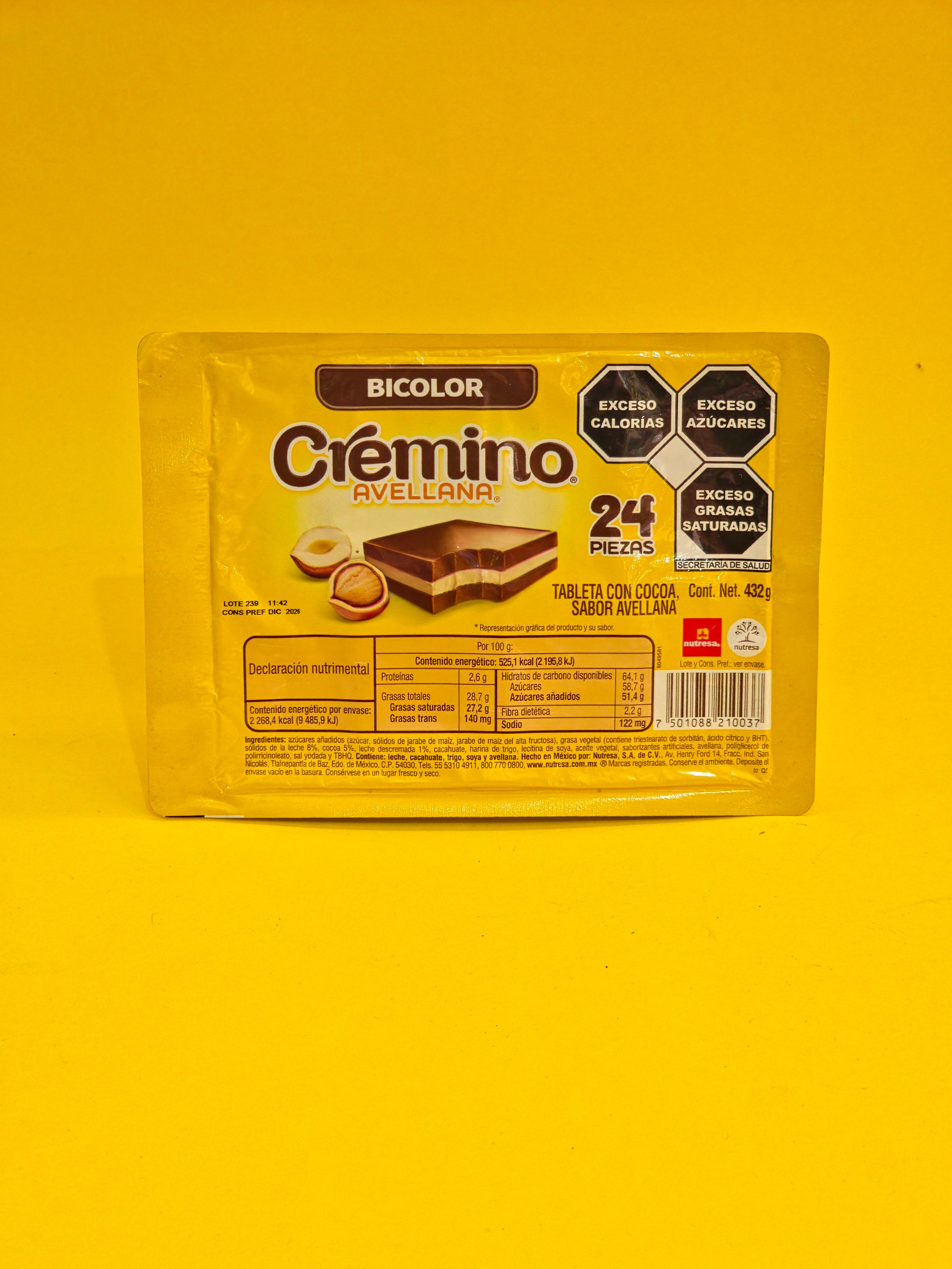 CHOC. CREMINO BICOLOR 16X24