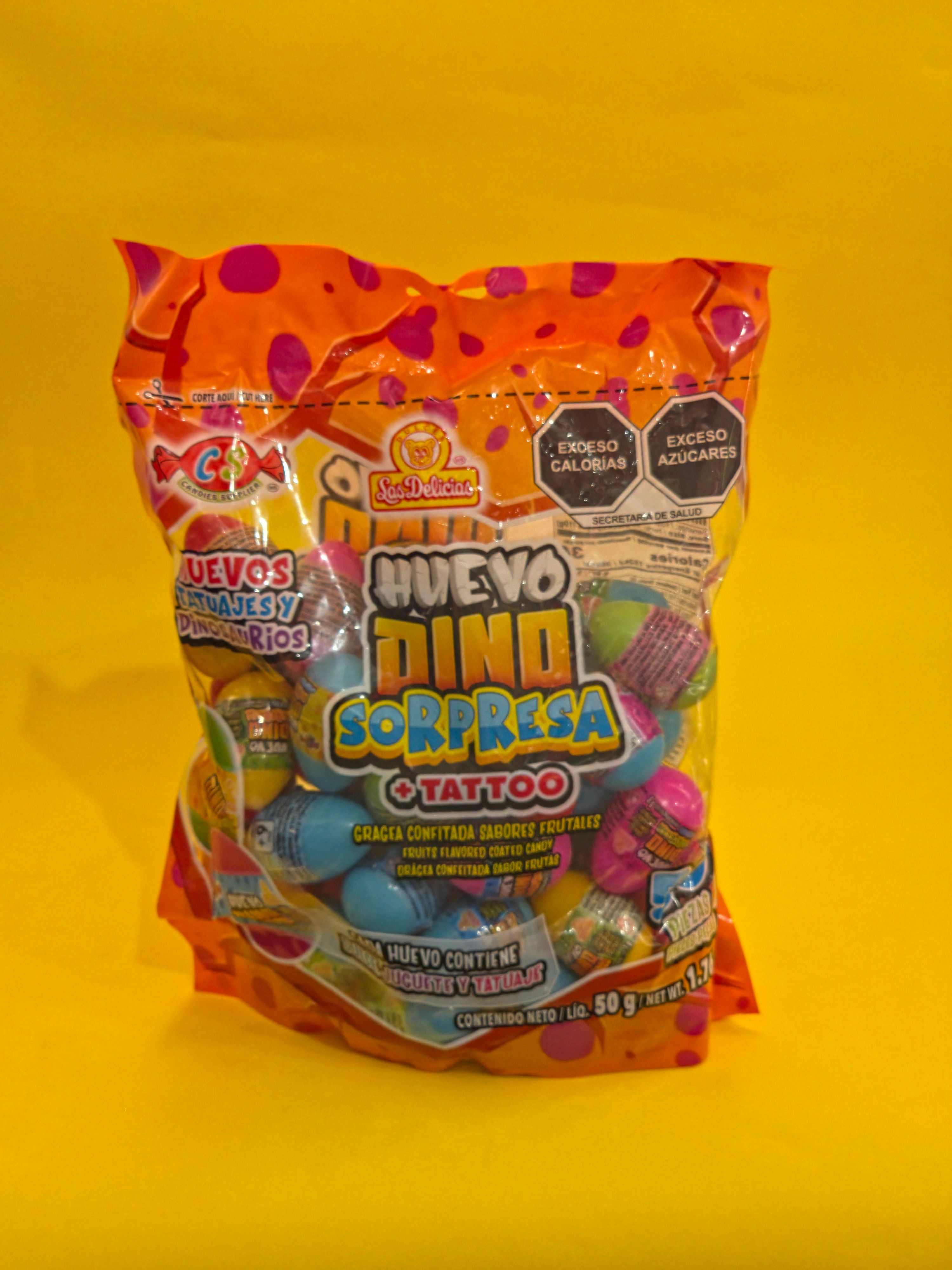 HUEVO DINO SORPRESA LAS DELICIAS 18X50
