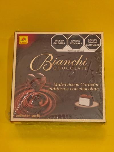 BOMBON BIANCHI CORAZON C/CHOCOLATE DLR 20X50