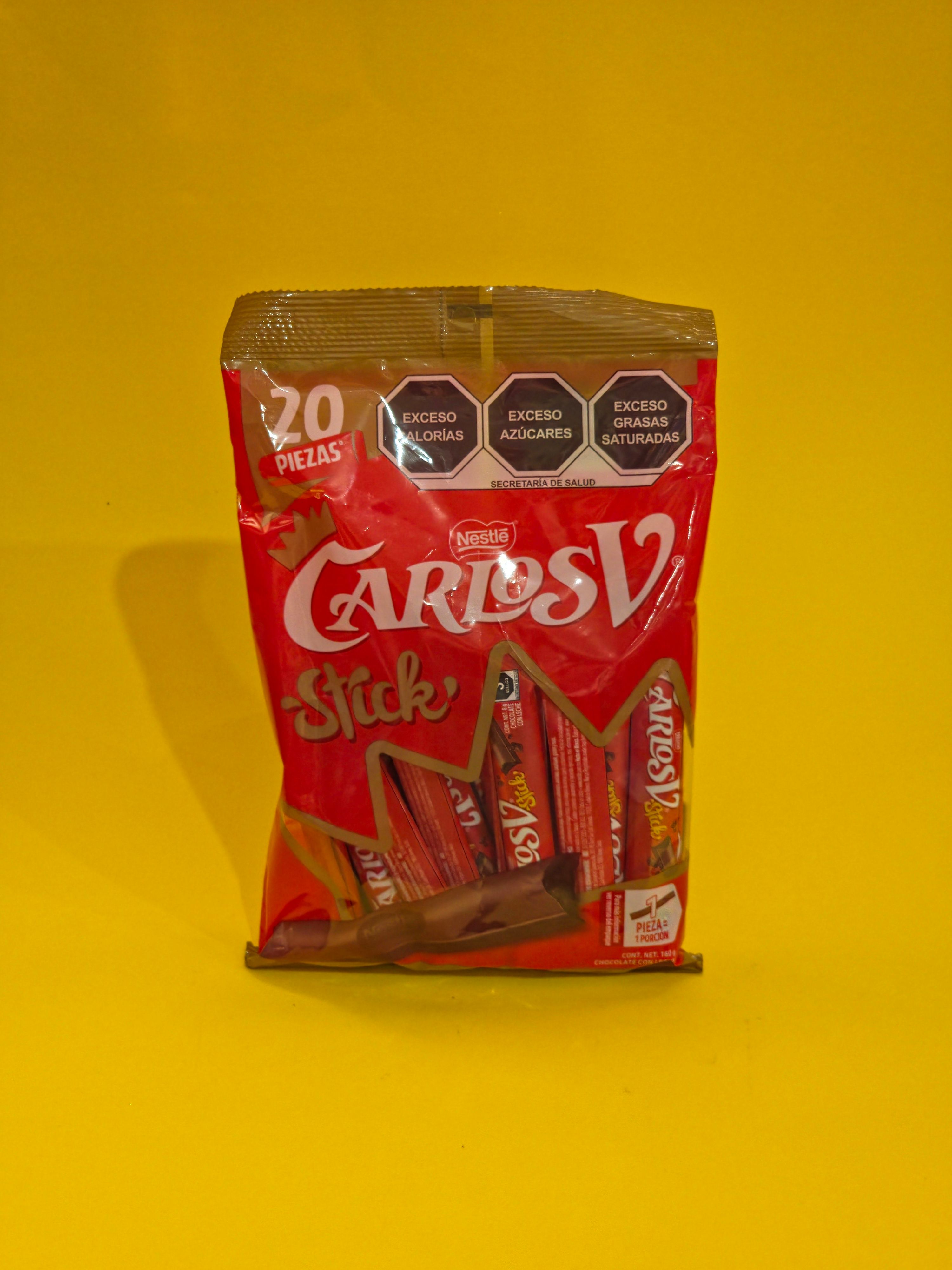 CHOC.CARLOS V STICK NESTLE 20X20