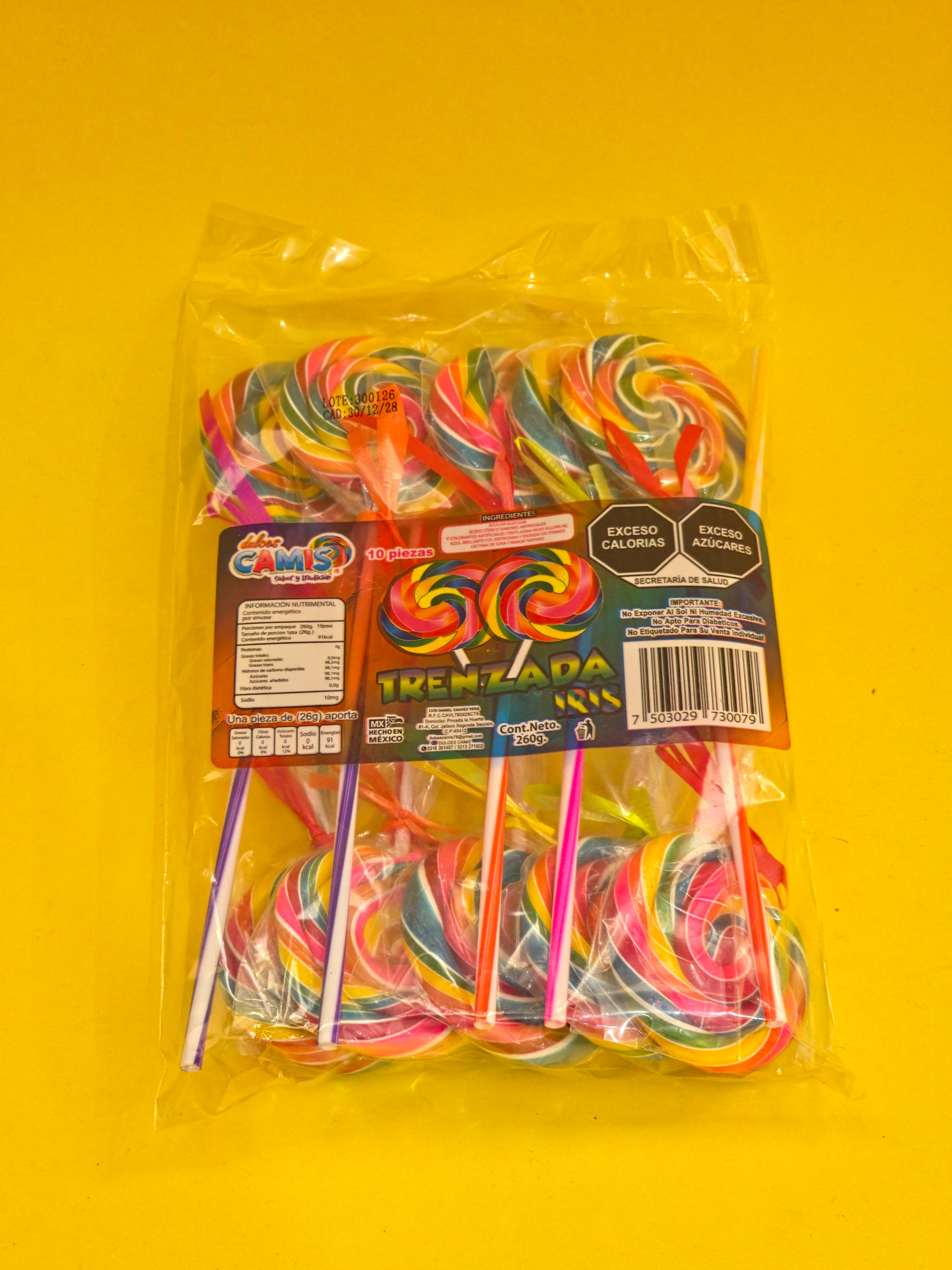 PAL.TRENZADA IRIS 30X10