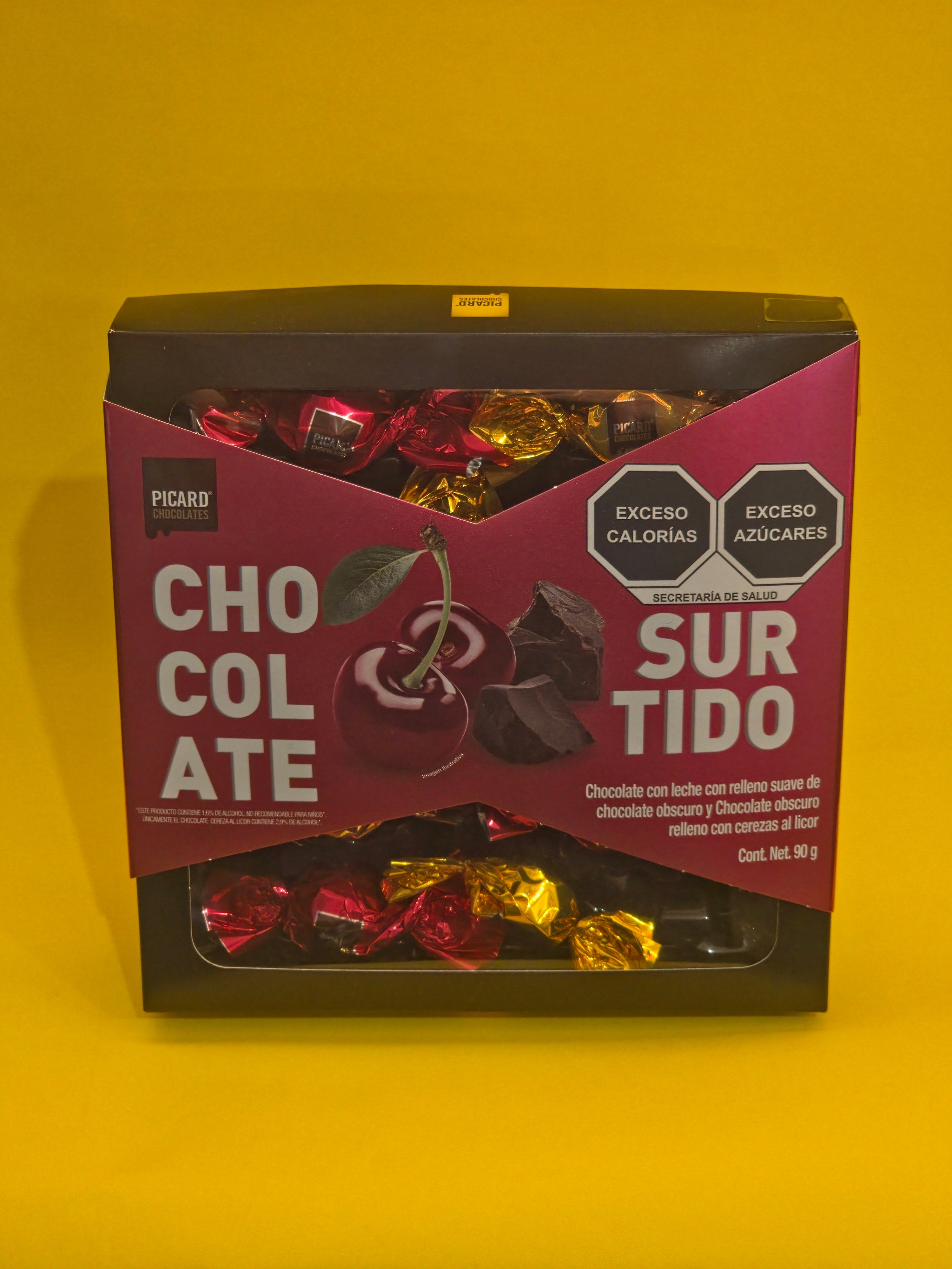 CHOC.ESTUCHE CEREZA PICARD 12X90GRMS