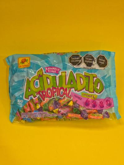 CAR.SUAVE ACIDITO TROPICAL C/CHILE DLR 20X100