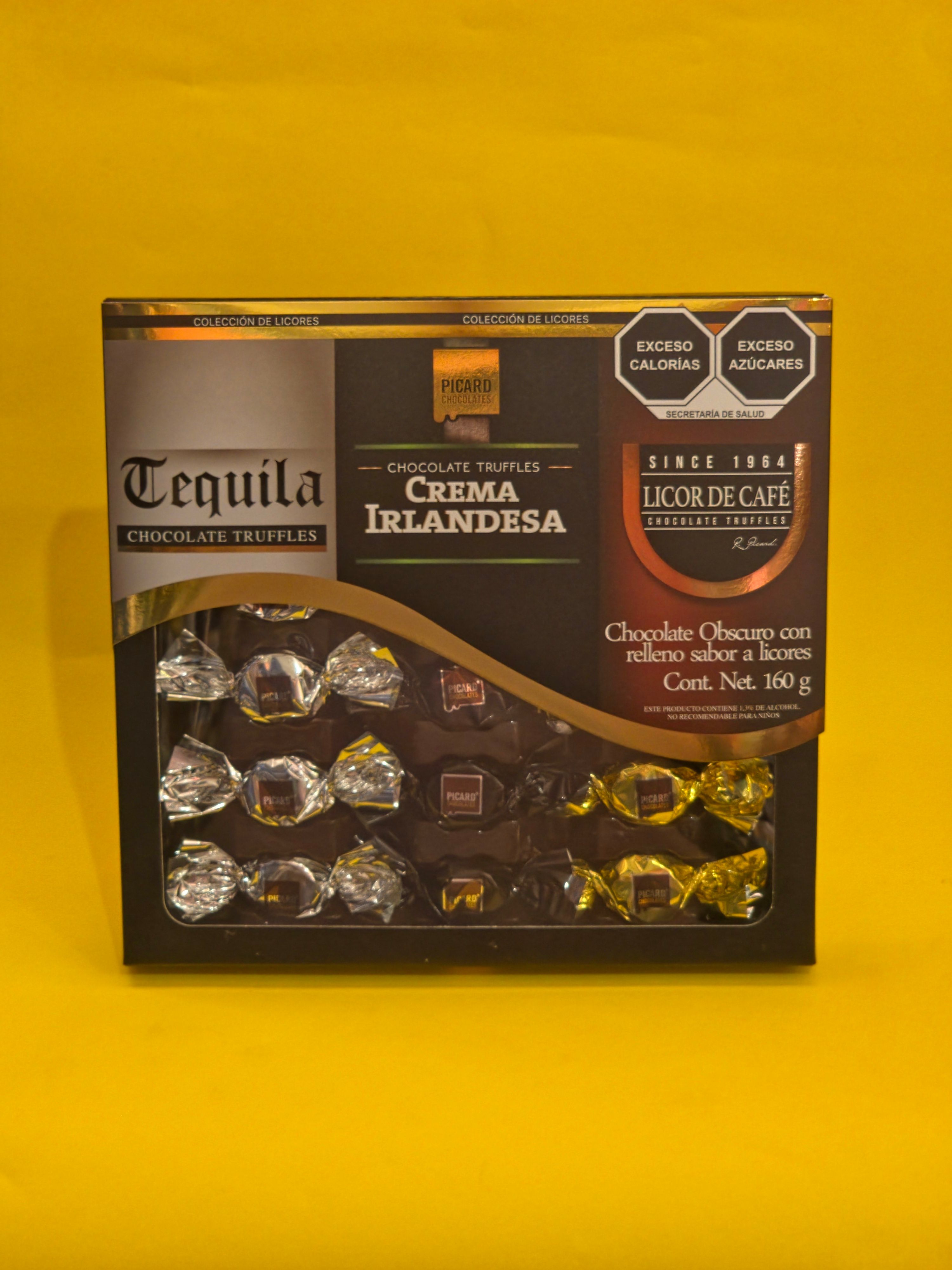 CHOC.ESTUCHE LICORES PICARD  12X160 GMs