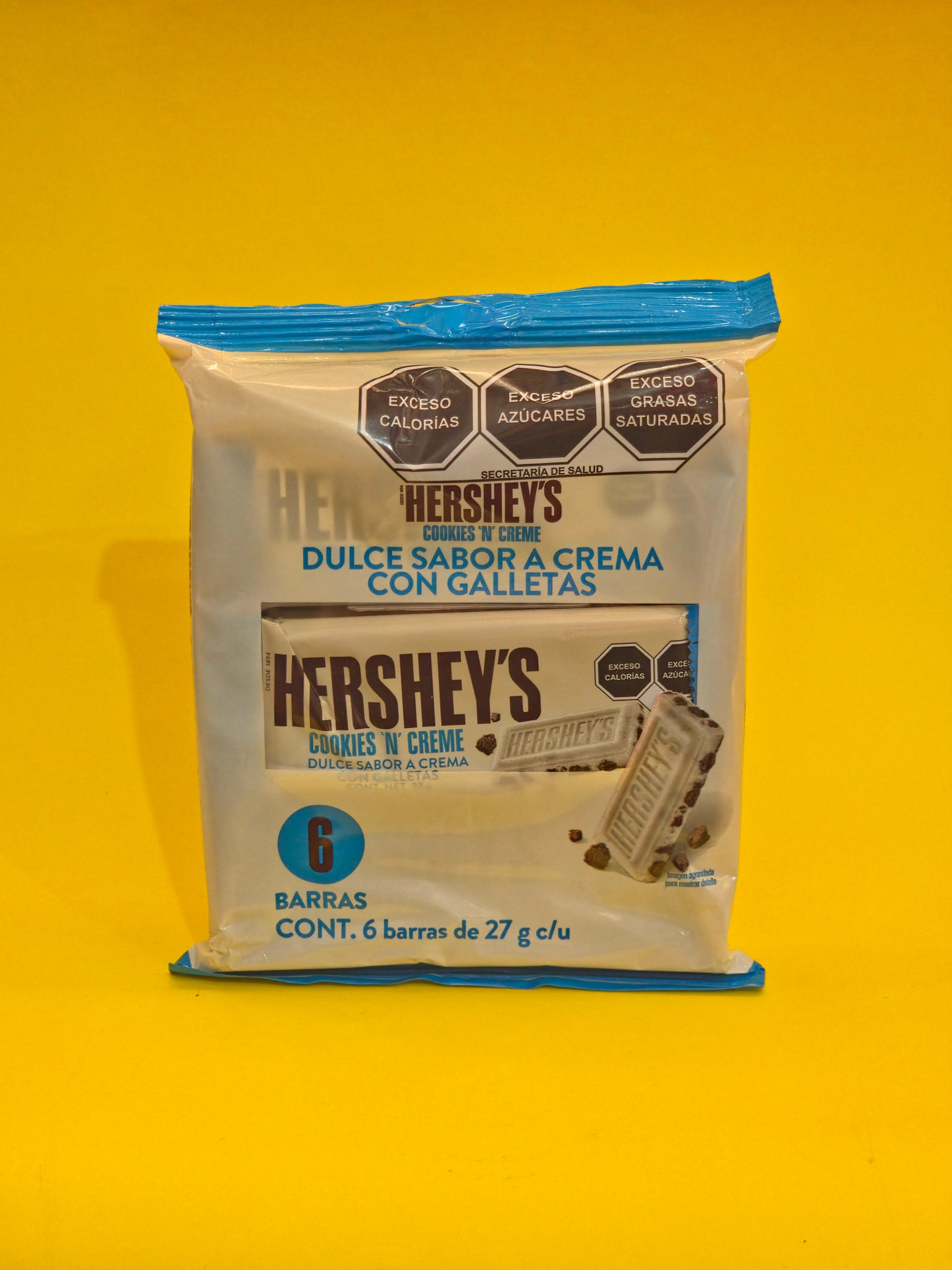 CHOC.HERSHEYS CREMAS CON GALLETAS 12X6