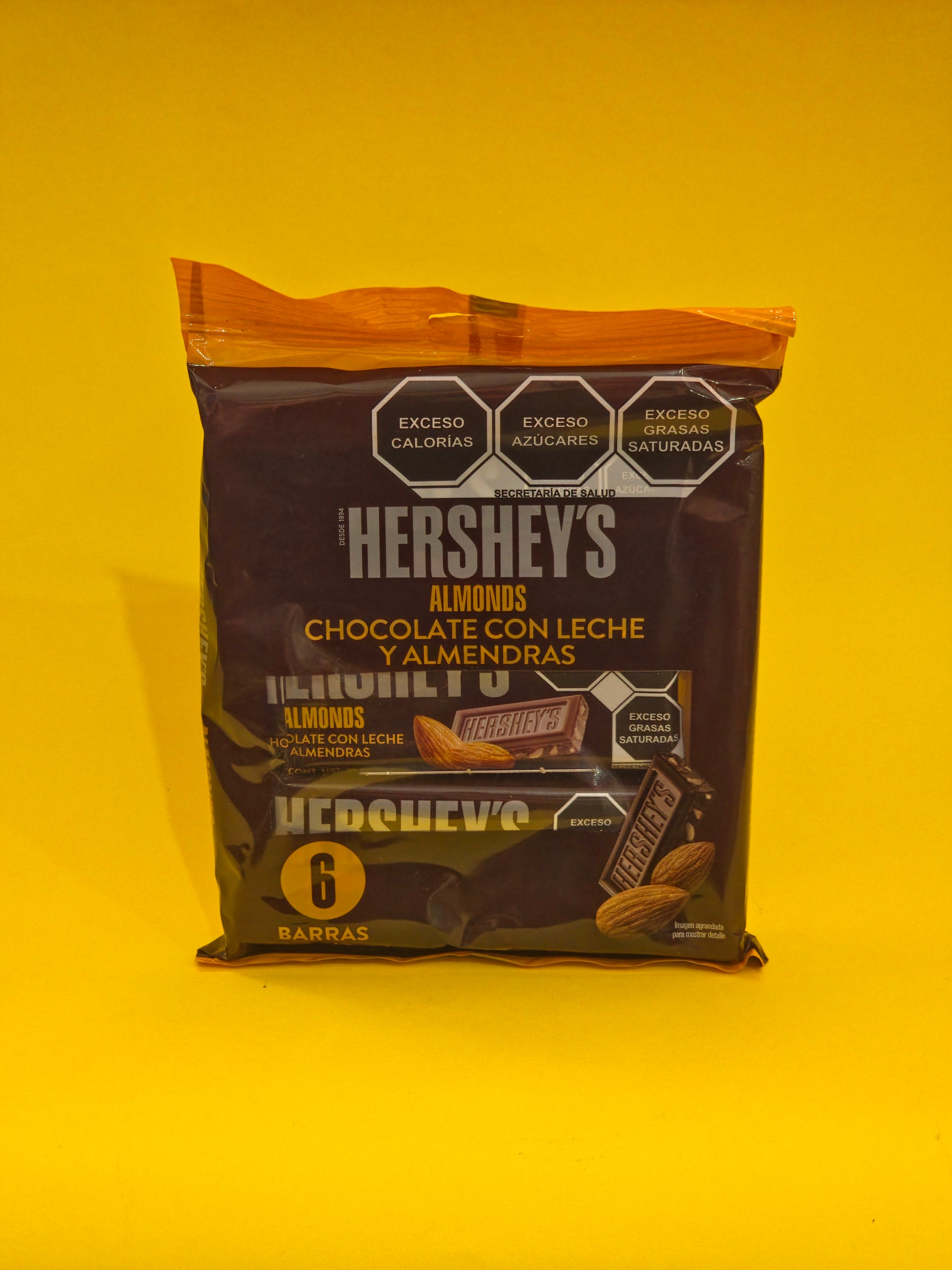 CHOC.HERSHEYS ALMENDRA 12X6