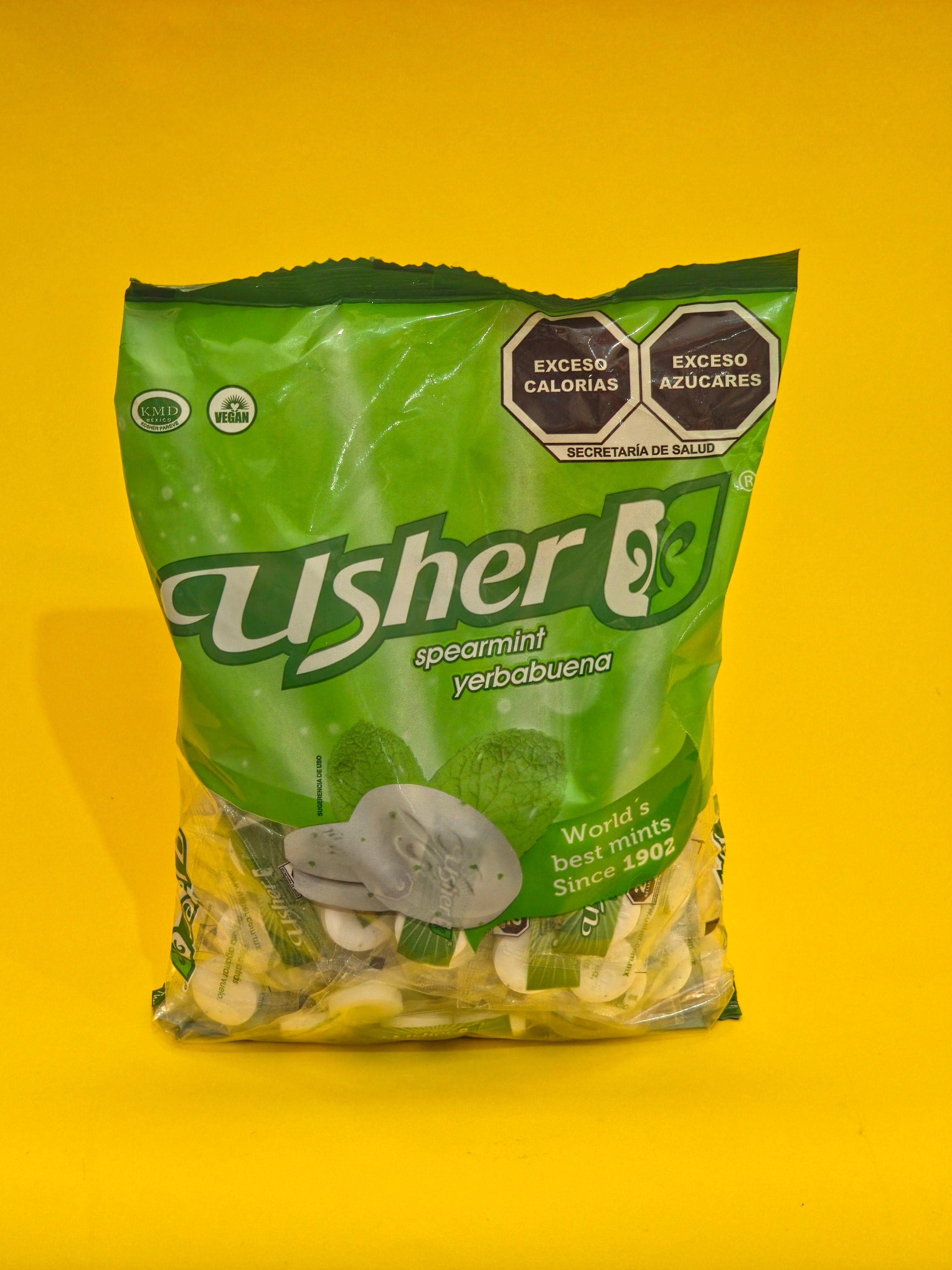 PASTILLAS USHER YERBABUENA 40X100