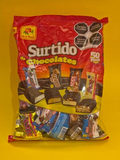 CHOC.SURTIDO BOLSA DLR 12X50
