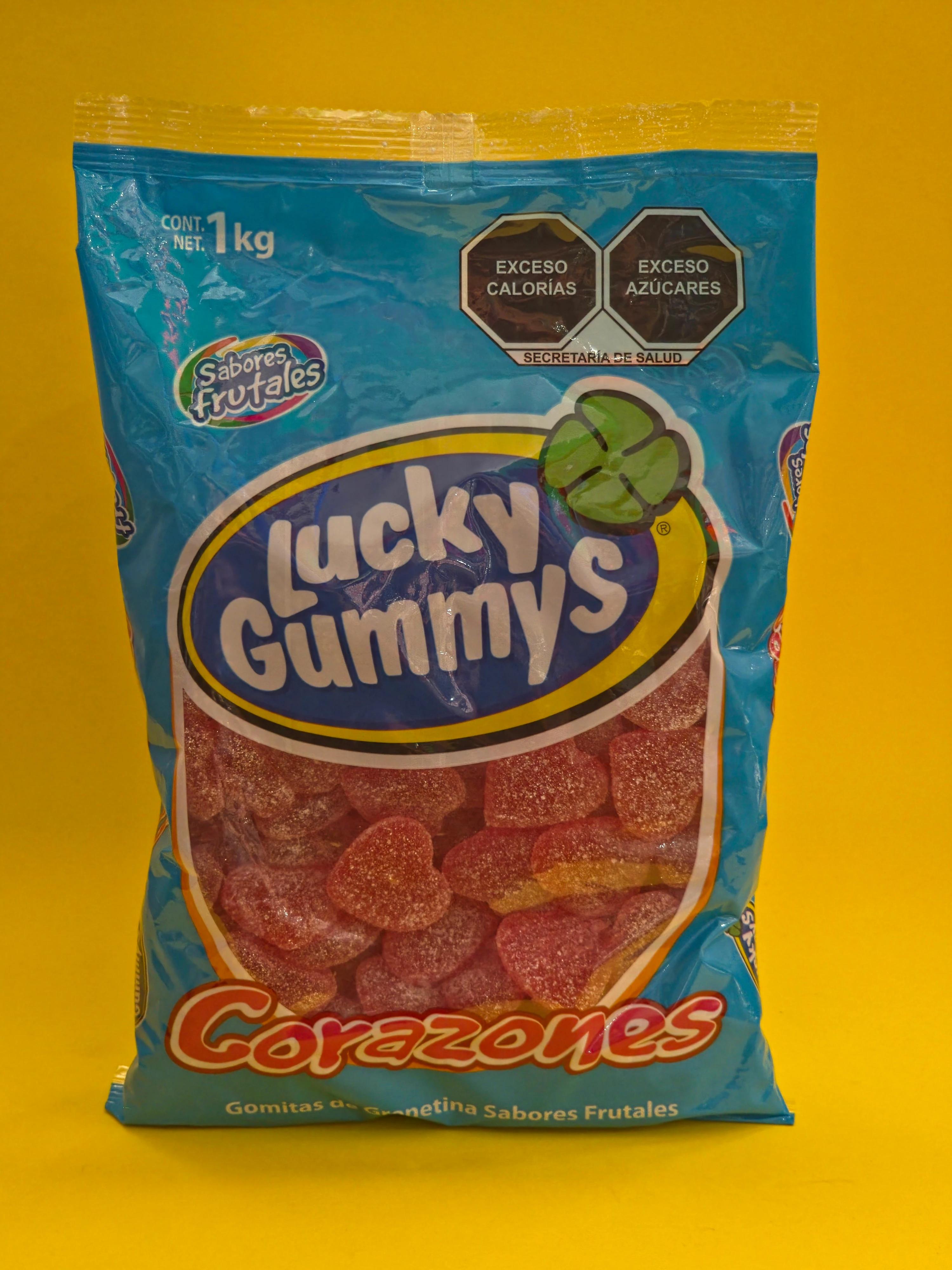 GOMA CORAZONES LUCKY GUMMYS 8X1KG