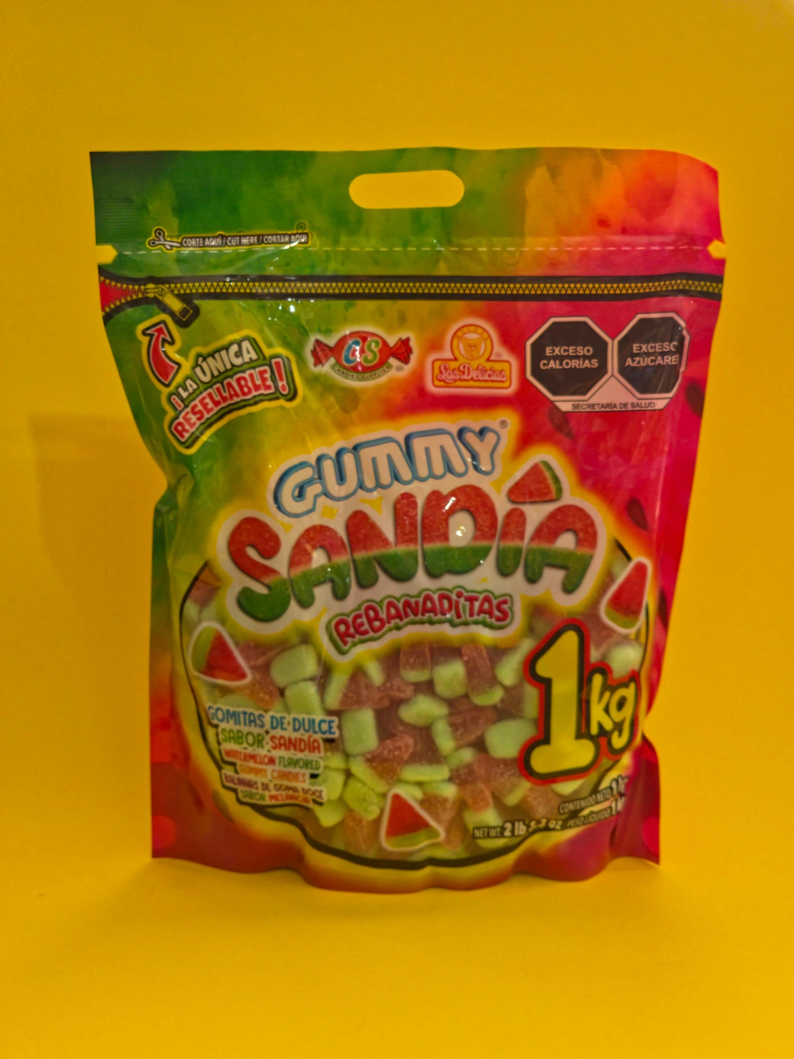 GOMA SANDÍA REBANDITAS LAS DELICIAS 10X1KG
