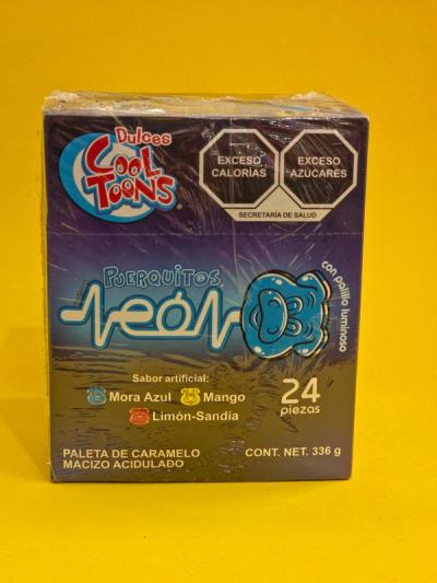 PAL.PUERQUITOS NEON 24X24