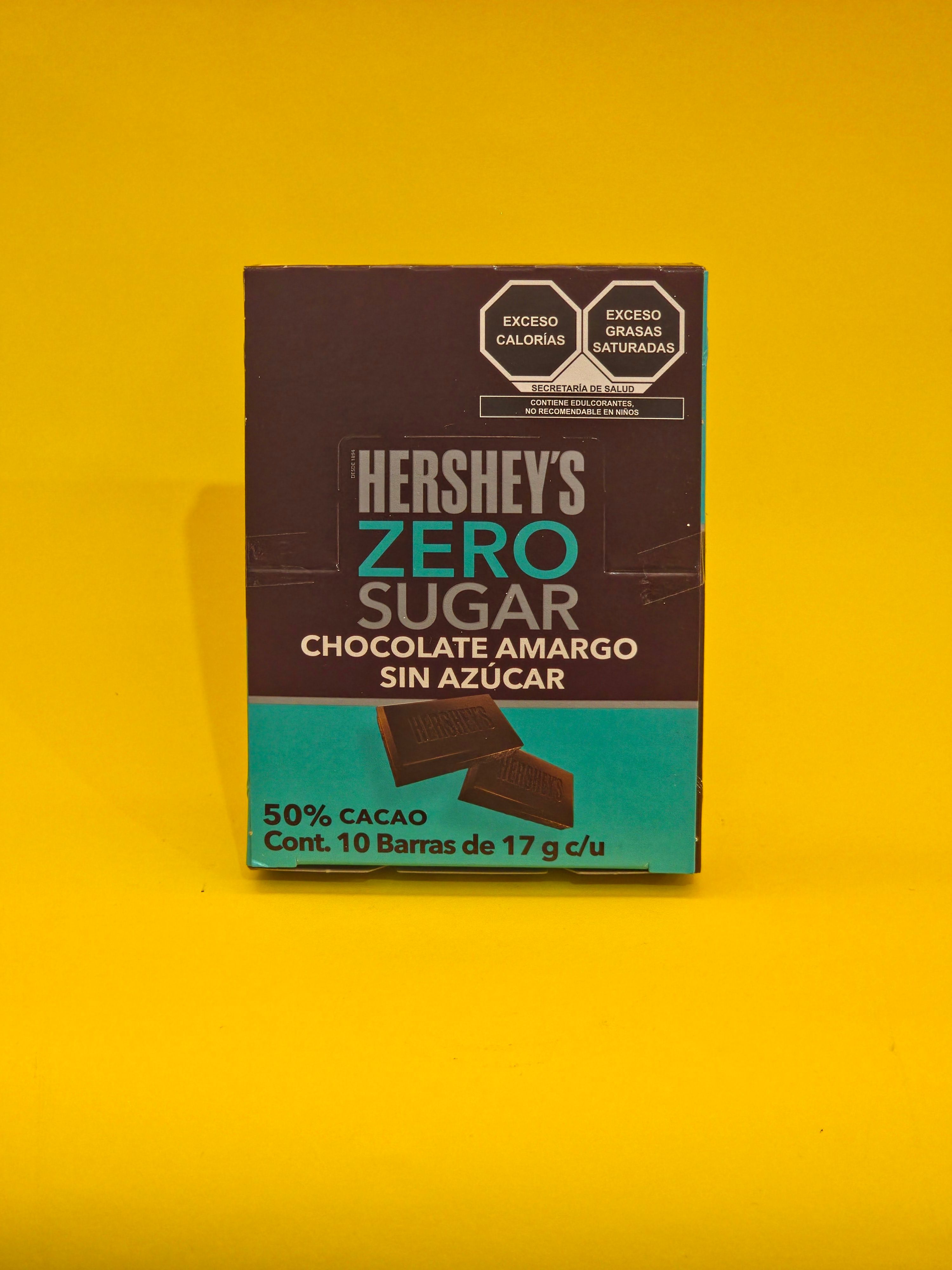 CHOC.HERSHEYS ZERO AZUCAR 6X10
