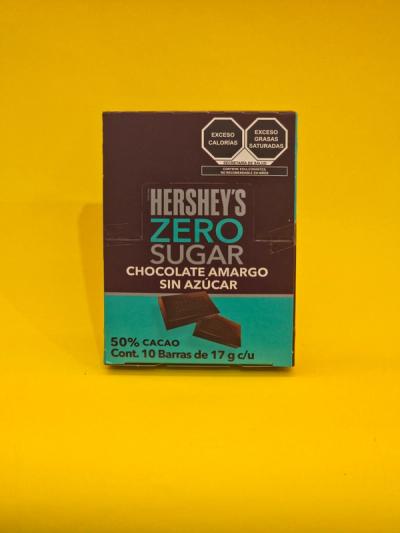 CHOC.HERSHEYS ZERO AZUCAR 6X10