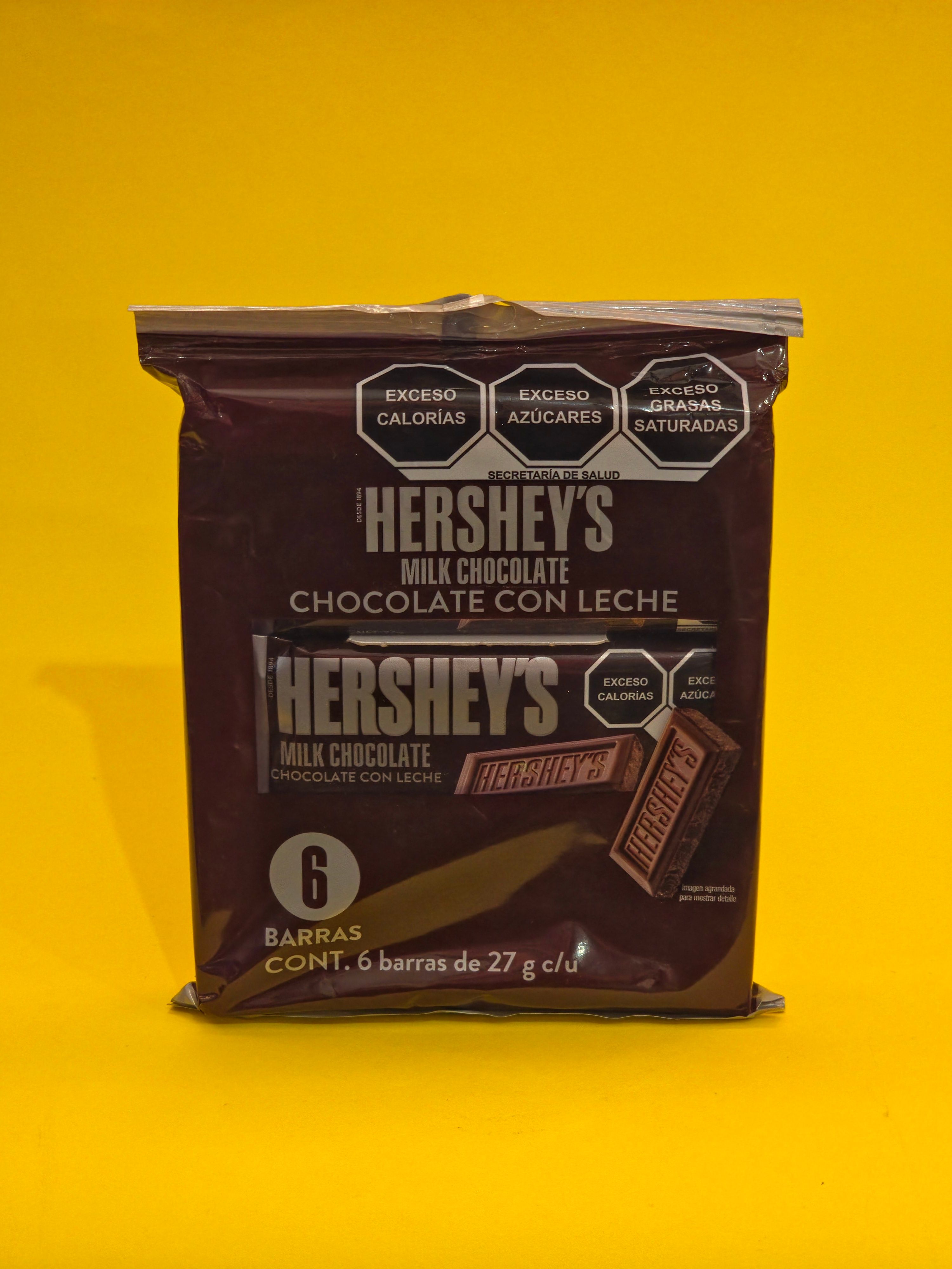 CHOC.HERSHEYS NATURAL 12X6