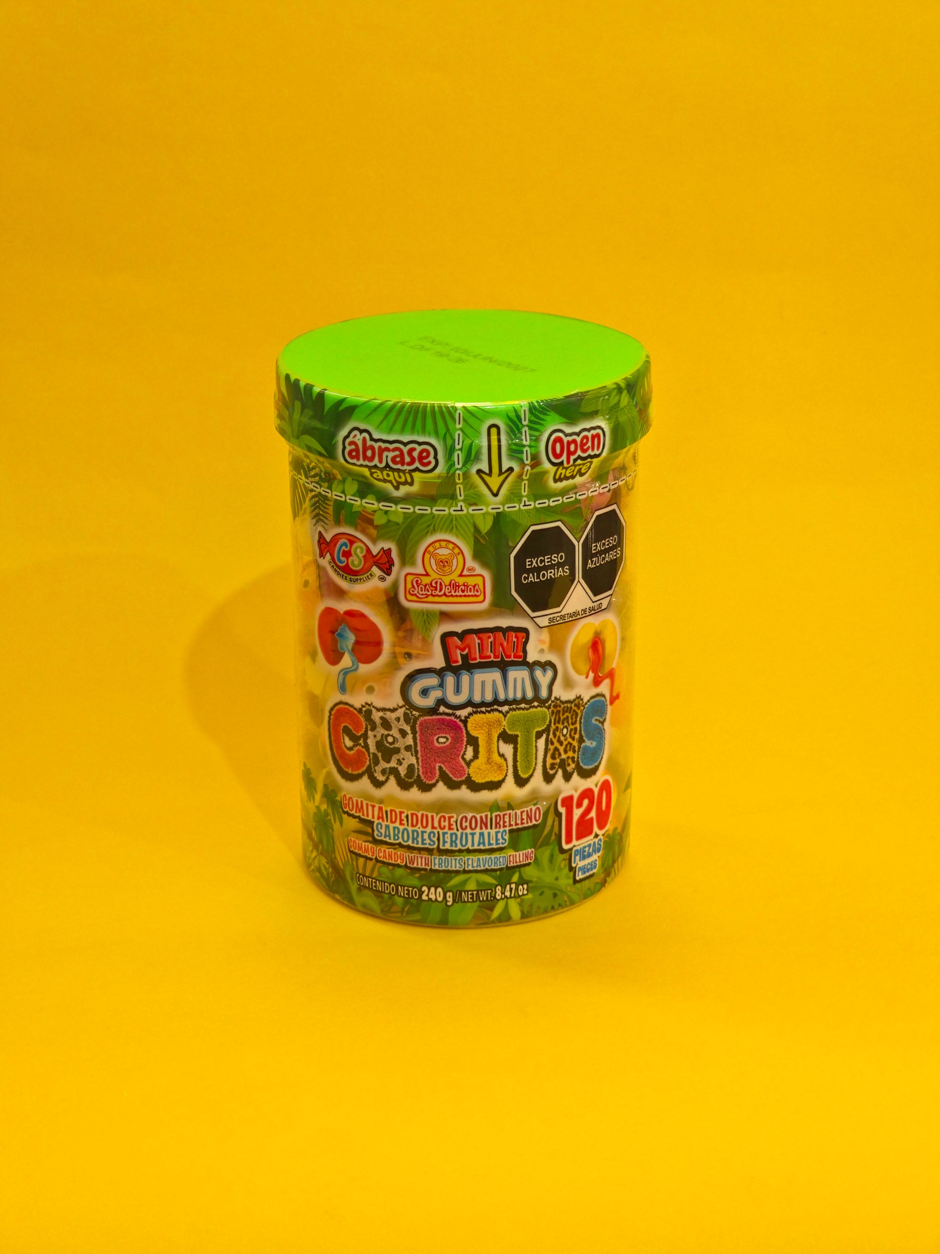 GOMA MINI GUMMY CARITAS VITRO DELICIAS 18X120