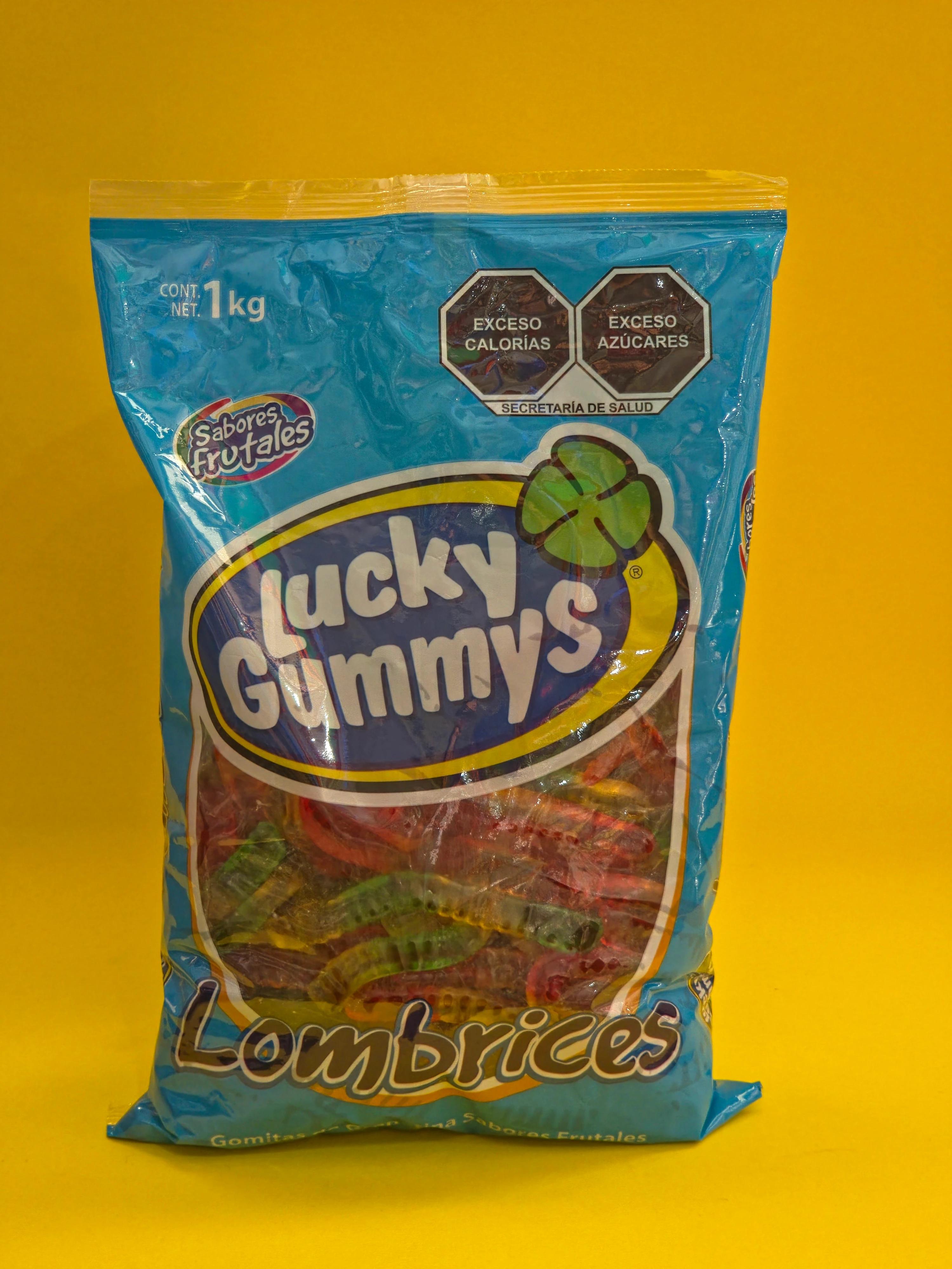 GOMA LOMBRIZ  LUCKY GUMMYS 8X1KG