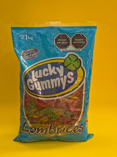 GOMA LOMBRIZ  LUCKY GUMMYS 8X1KG