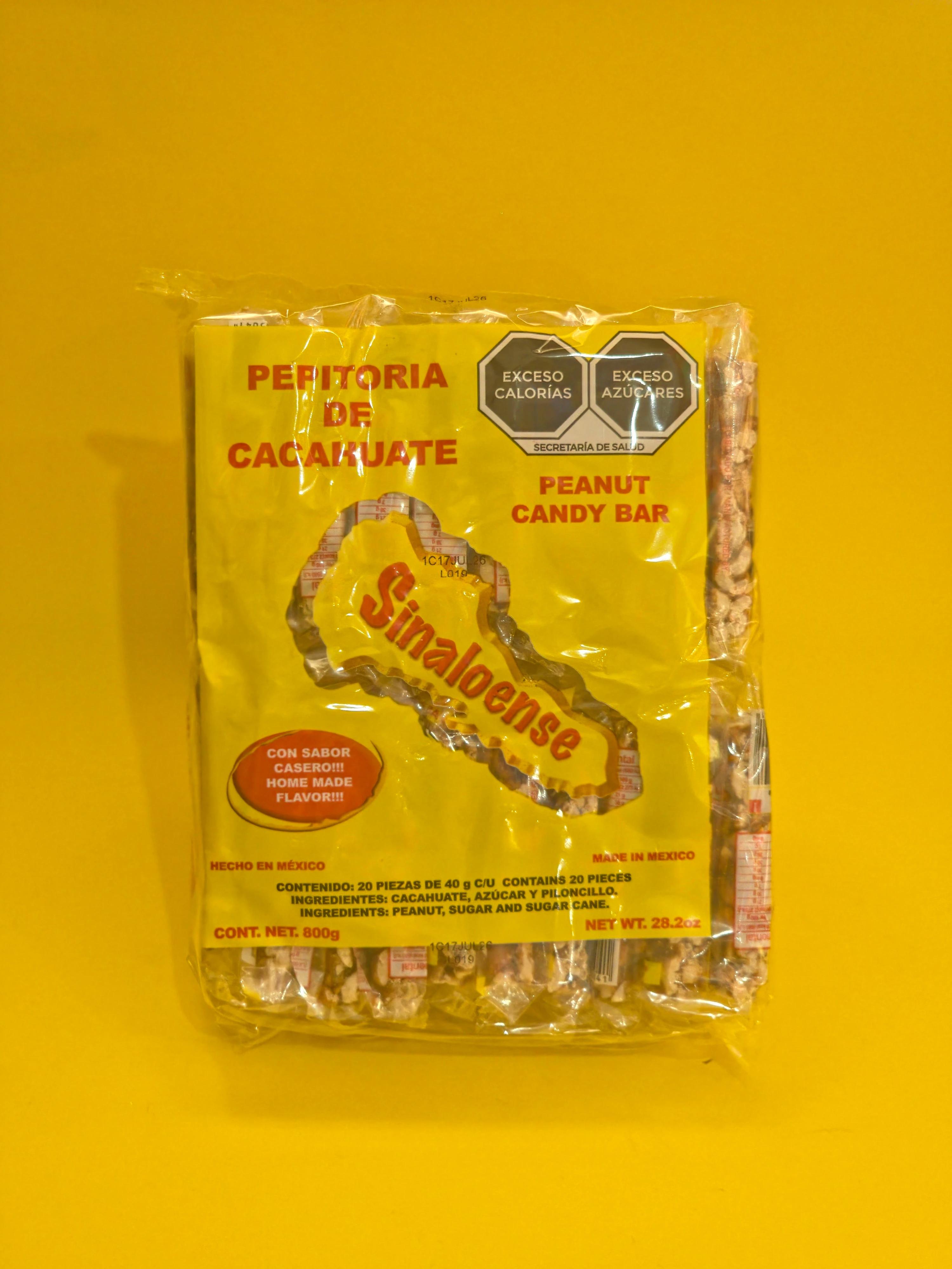 PALANQUETA CACAHUATE GRANDE SINAOLENSE 20X20