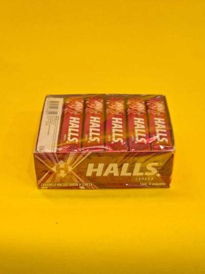 HALLS CEREZA CAJA ADAMS 30X12
