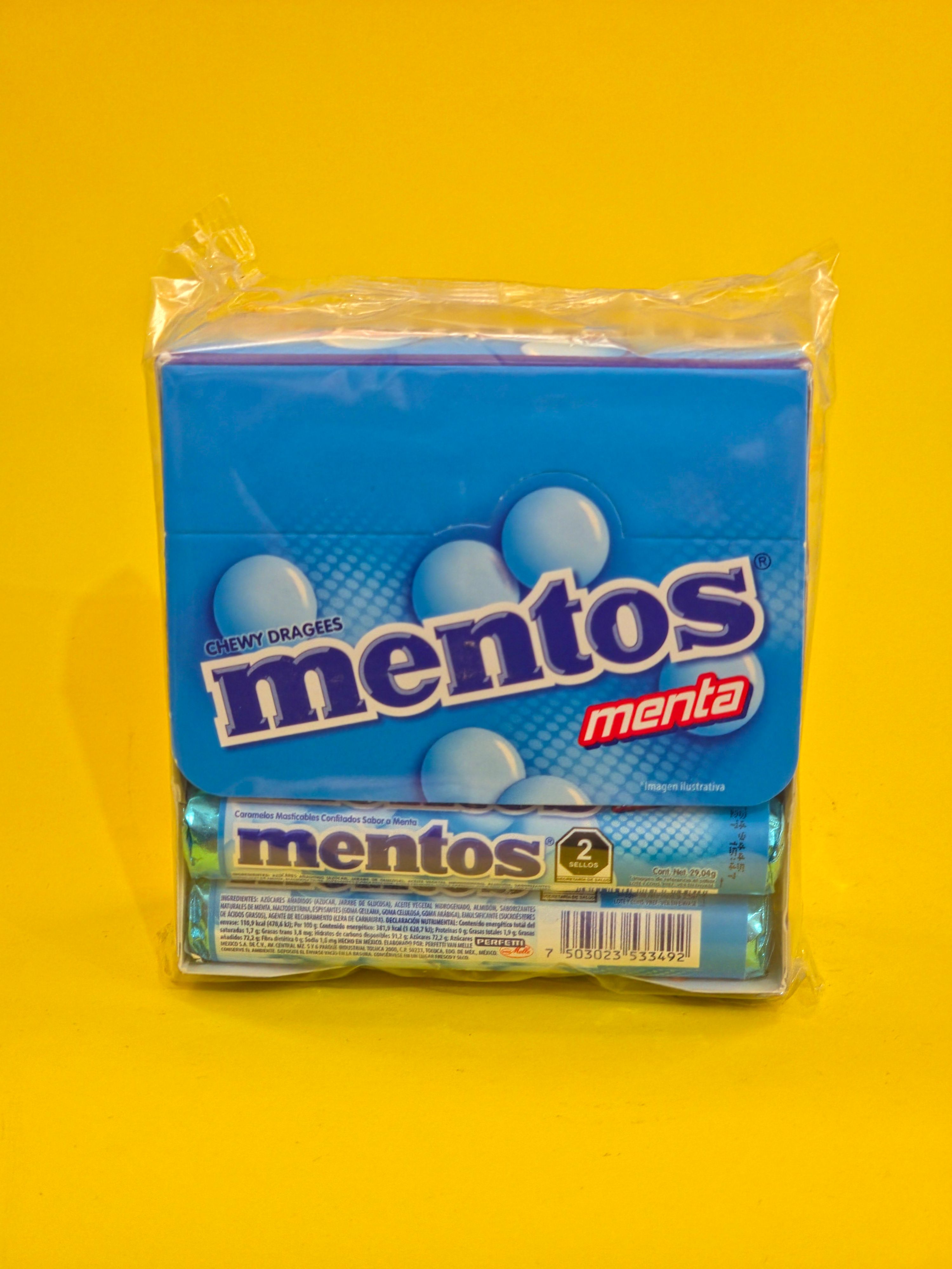 PASTILLA MENTOS MENTA CHUPA CHUPS 16X12