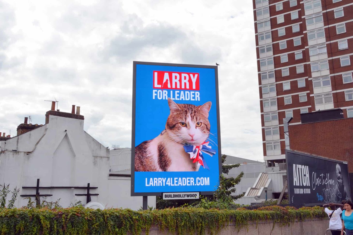 Billboard for the Larry 4 Leader Campaign