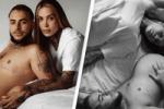 Pregnant transgender model Roberto Bete and their partner Erika Fernandes modelling for Calvin Klein