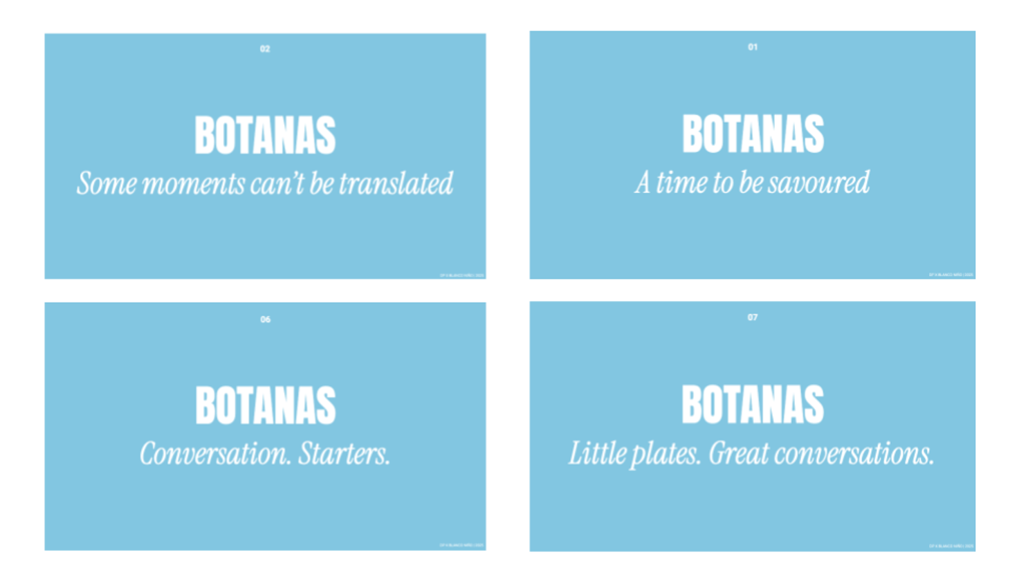 Blanco Niño “Botanas” campaign messaging highlighting Mexican tortilla craftsmanship and conversation-led food culture.