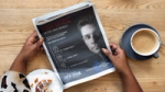 A person reads a newspaper ad for Amazon Prime’s Jack Ryan with a brain-teaser challenge in French. Created by Don’t Panic London as part of the “How Jack Ryan Are You” campaign.