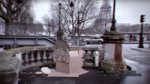 Animated baby elephant from the “Concrete Jungle” campaign appears in a cardboard box near the Eiffel Tower, symbolising deforestation’s impact on wildlife. Created by Don’t Panic London for the Sumatran Orangutan Society.