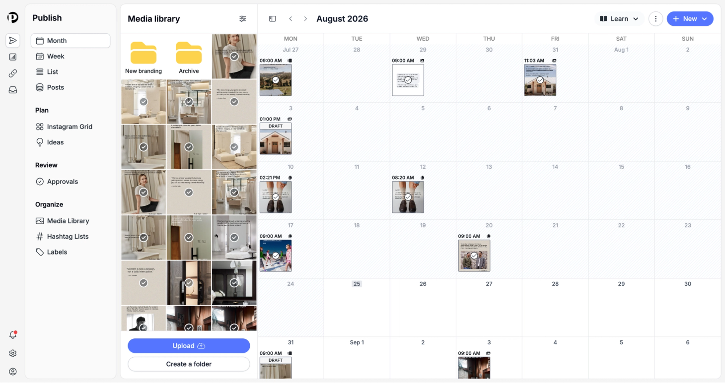 Pallyy visual scheduling calendar