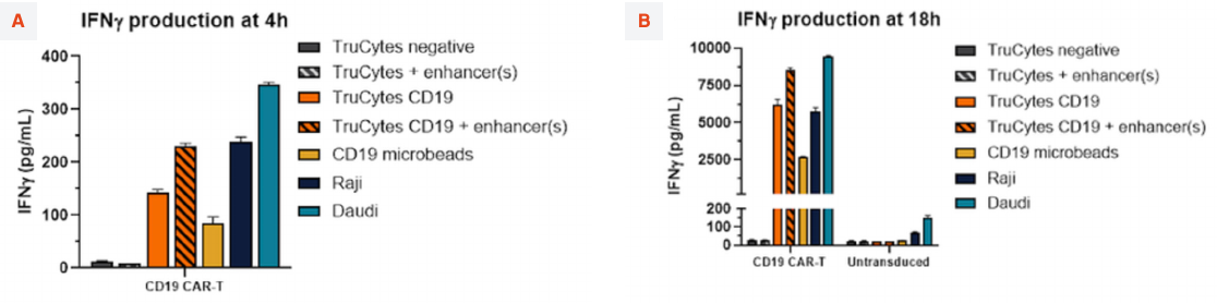 IFNγ production at 4h and at 18h