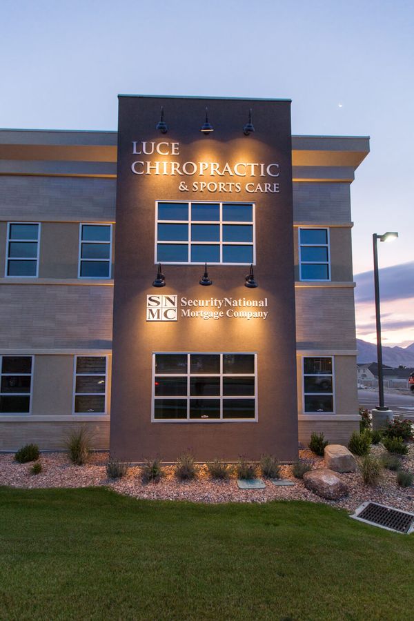 Luce Chiropractic & Sports Care clinic building at 10437 S 1300 W in South Jordan, Utah