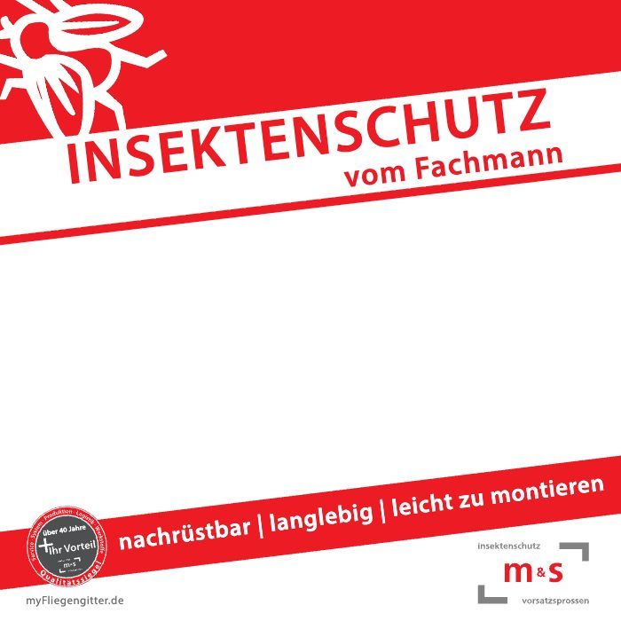 Titelbild des Katalogs M&S Insektenschutz