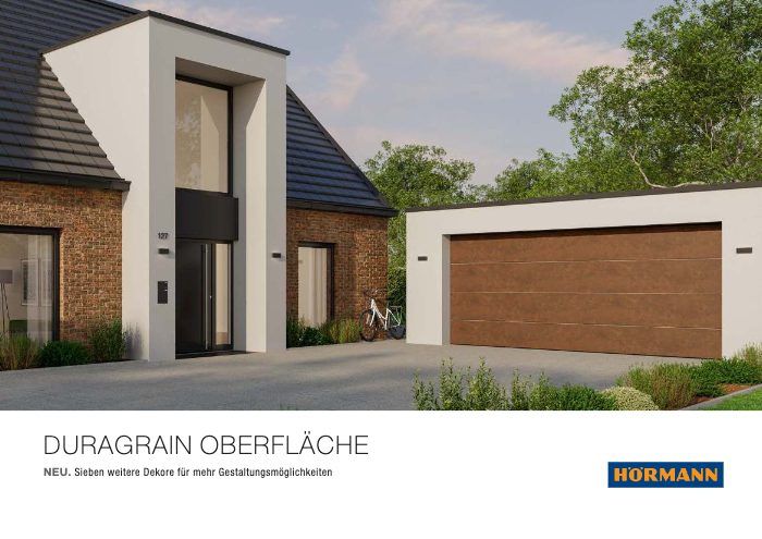 Titelbild des Katalogs Hörmann Duragrain Oberfläche
