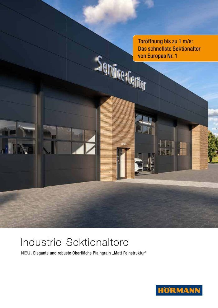 Titelbild des Katalogs Hörmann Industrie Sektionaltore