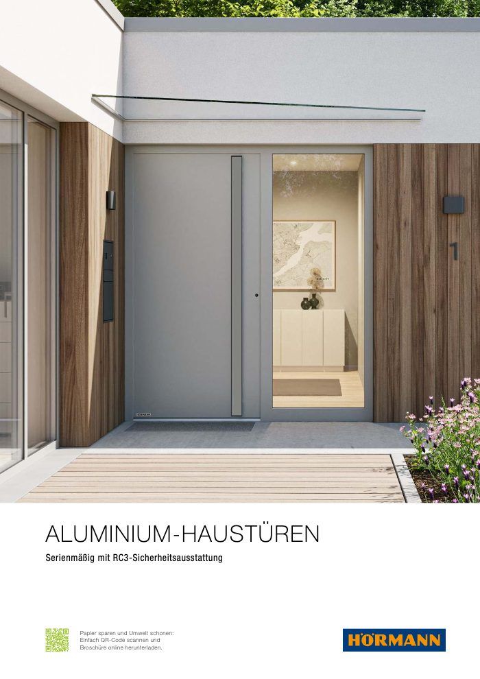 Titelbild des Katalogs Hörmann Aluminium Haustüren