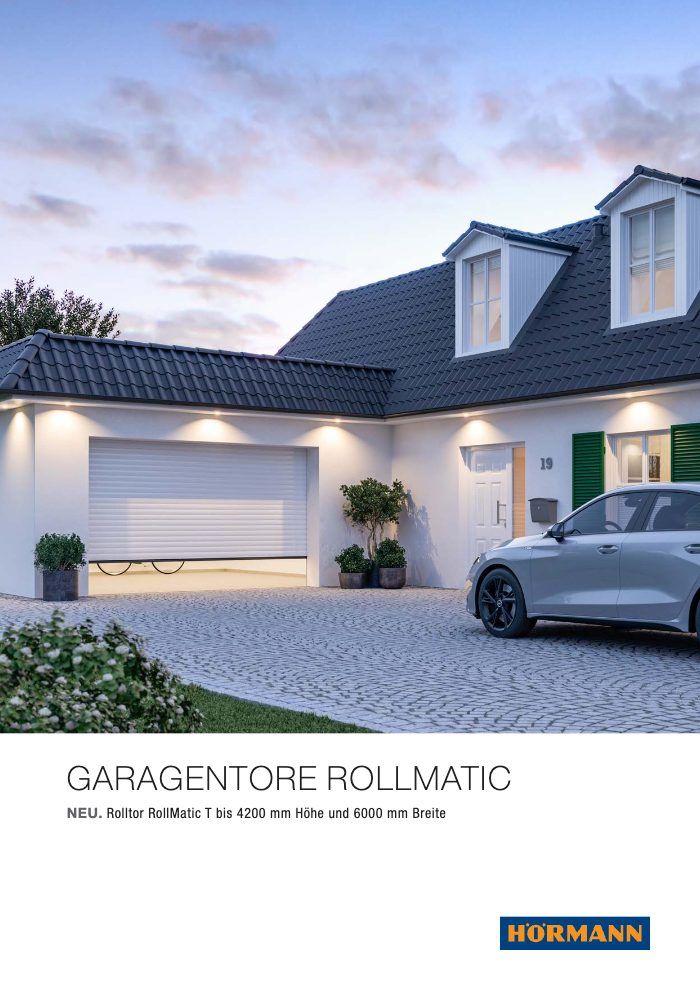 Titelbild des Katalogs Hörmann Garagentore RollMatic